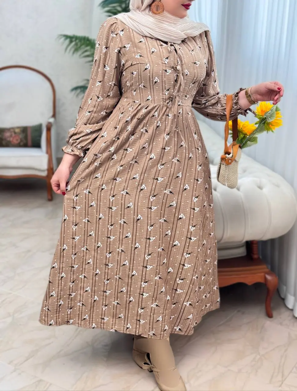 پیراهن کوک دوزی پونه 3098