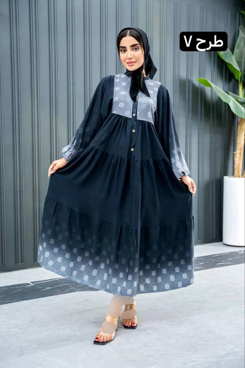 پیراهن نخی سمانه 2154