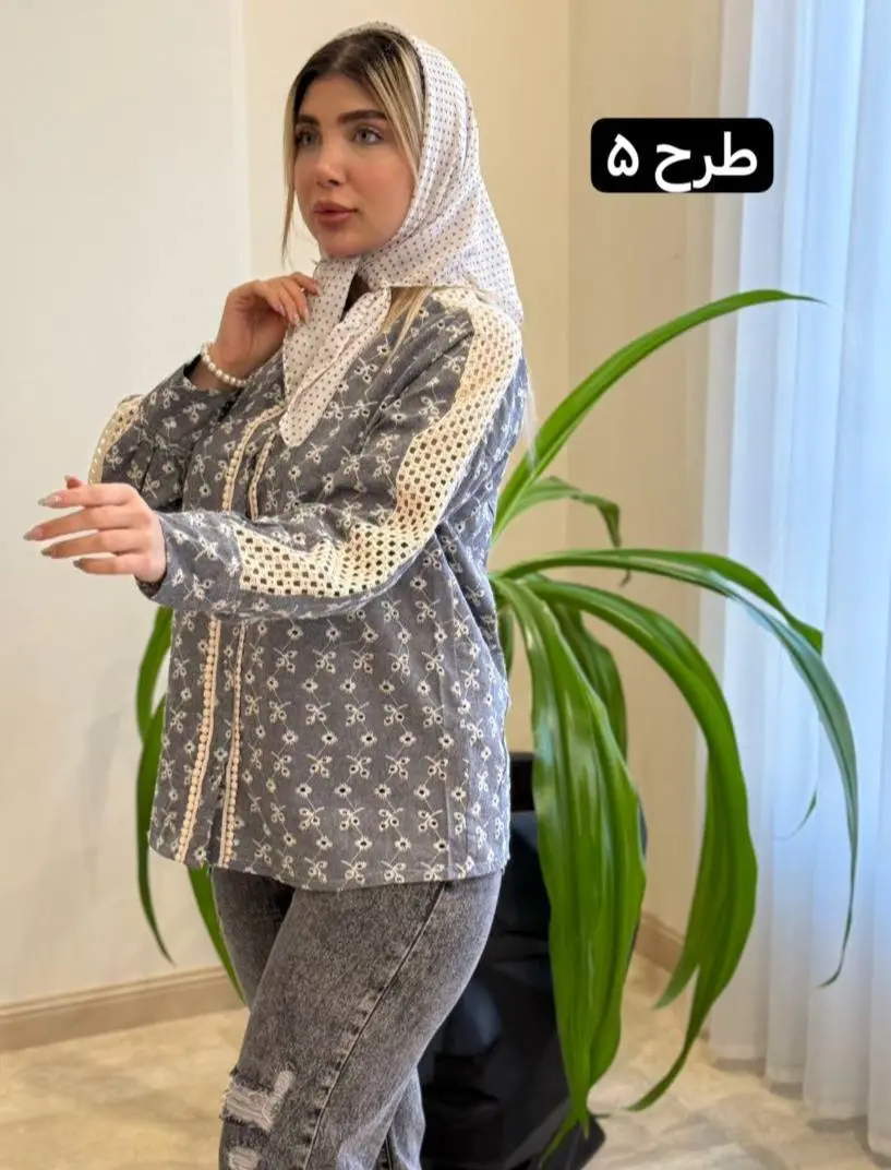 شومیز سوزندوزی میگل 3037