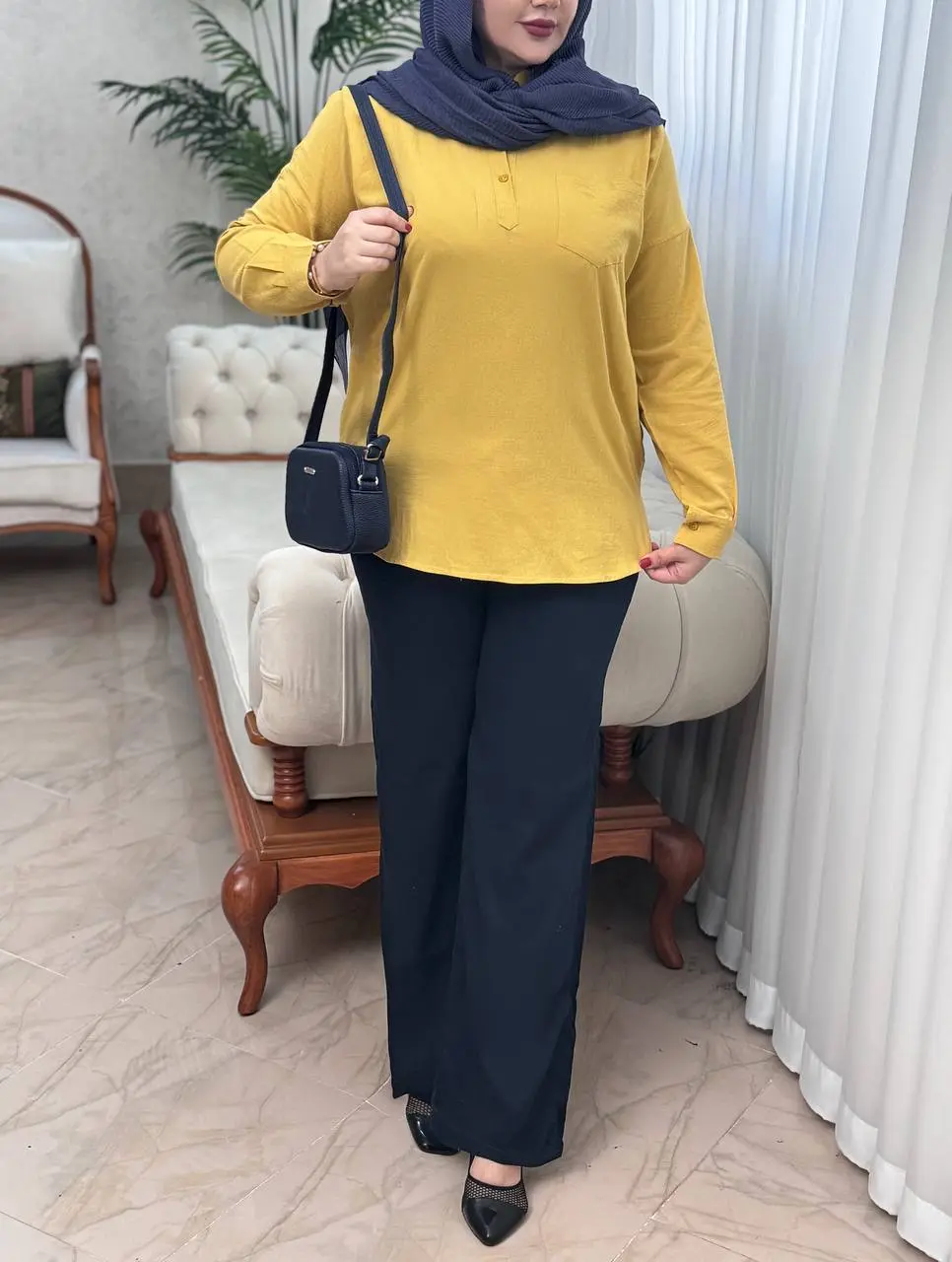تونیک کتان نخ سیلویا‌3202