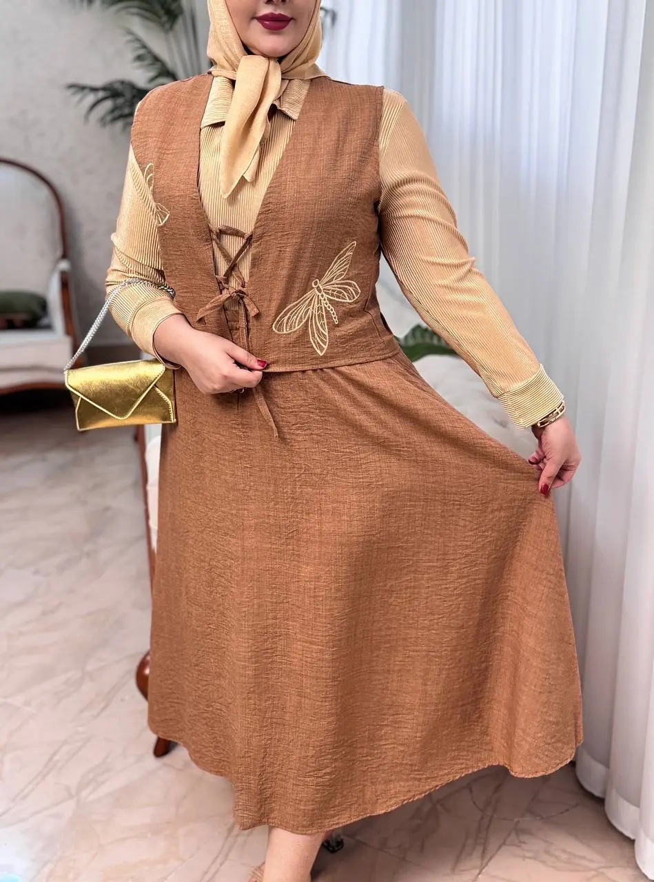 ست ژیله دامن سنجاقک 3212