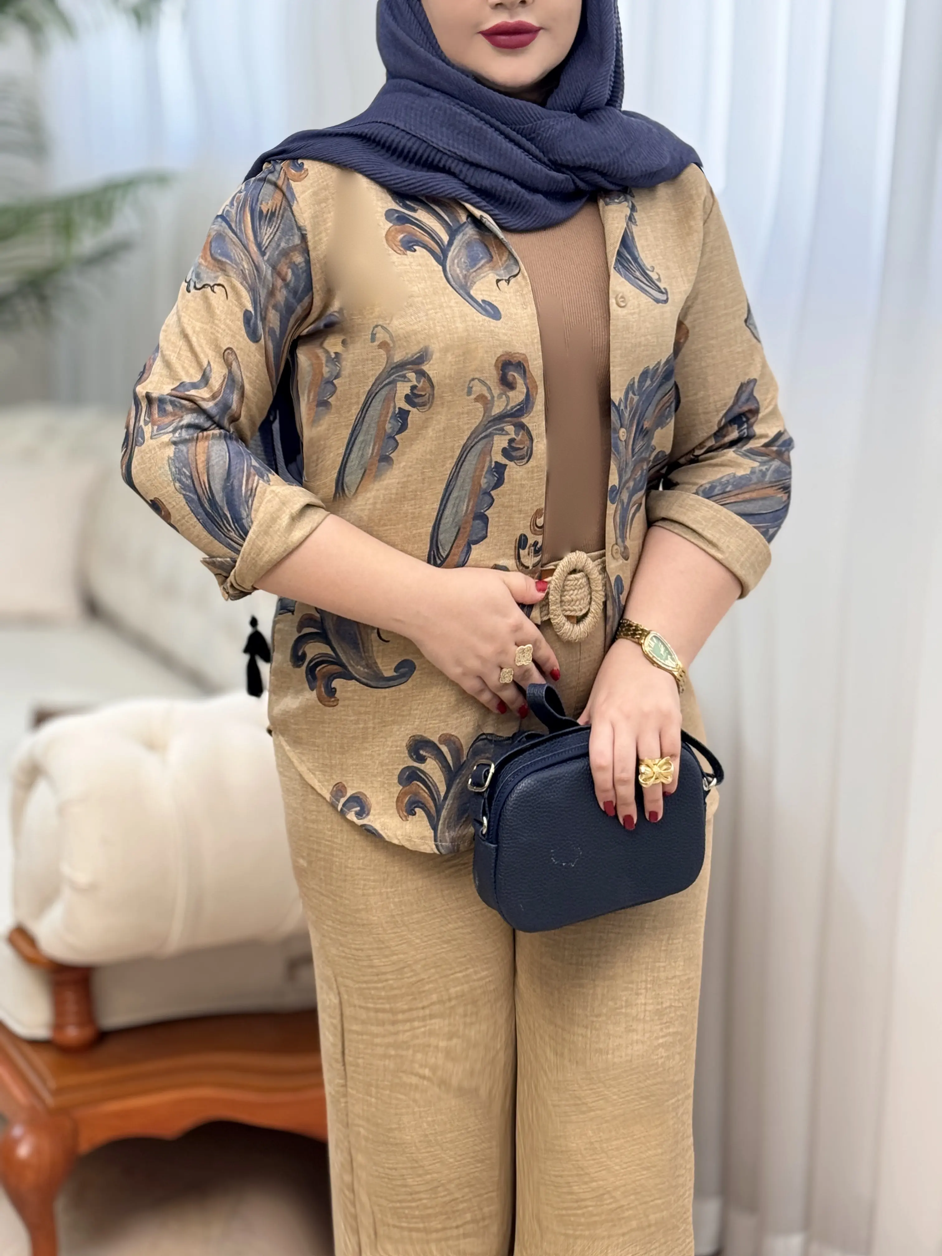 ست شومیز شلوار ترمه ۳۳۳۳