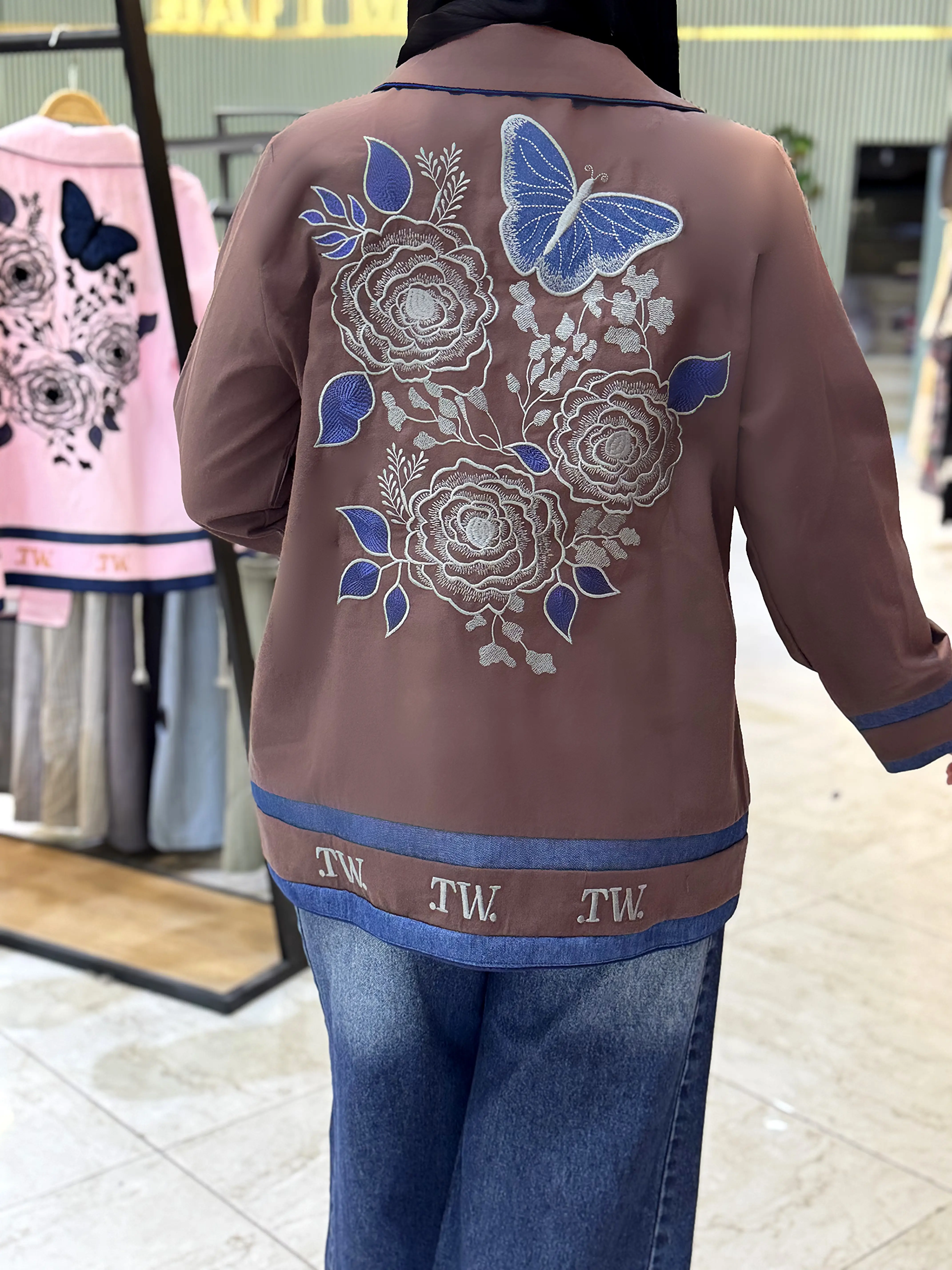 کت گلدوزی پروانه 3362