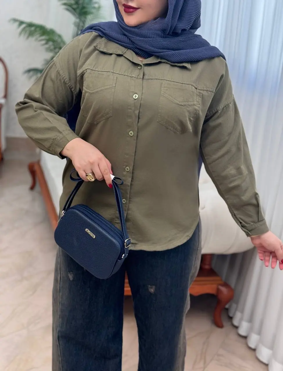 مانتو کتان مداد رنگی ۳۱۰۶