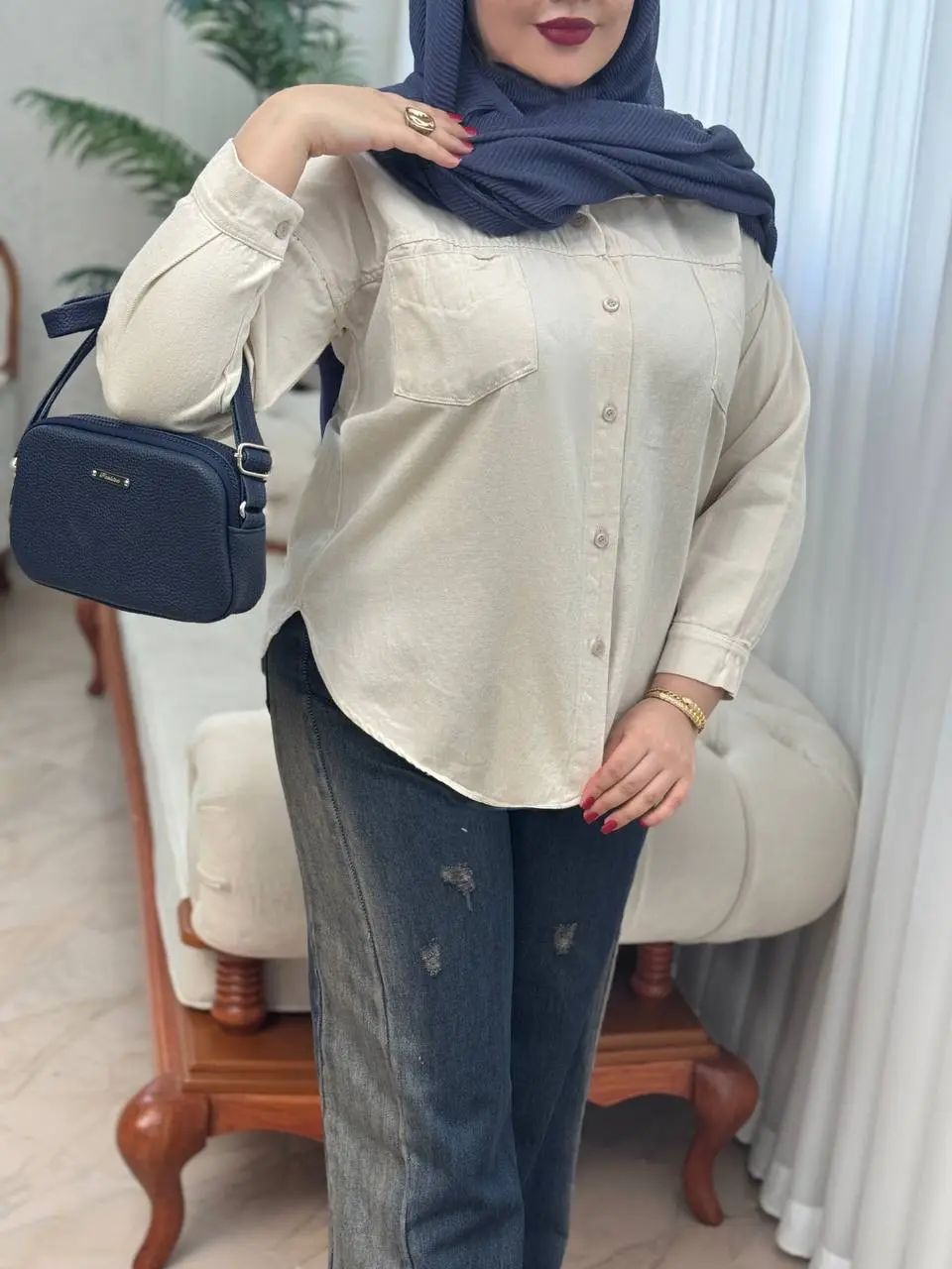 مانتو کتان مداد رنگی ۳۱۰۶