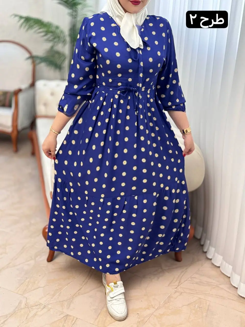 پیراهن نخی سارا 3125