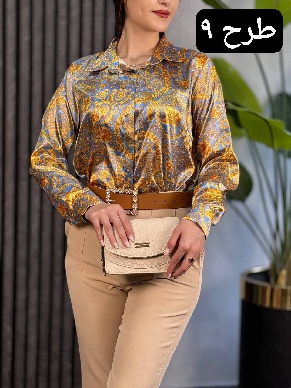 شومیز ساتن سیلک کد 1742