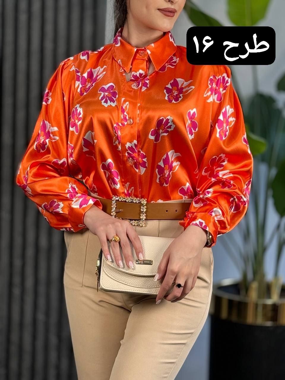 شومیز ساتن ریونا کد 1796