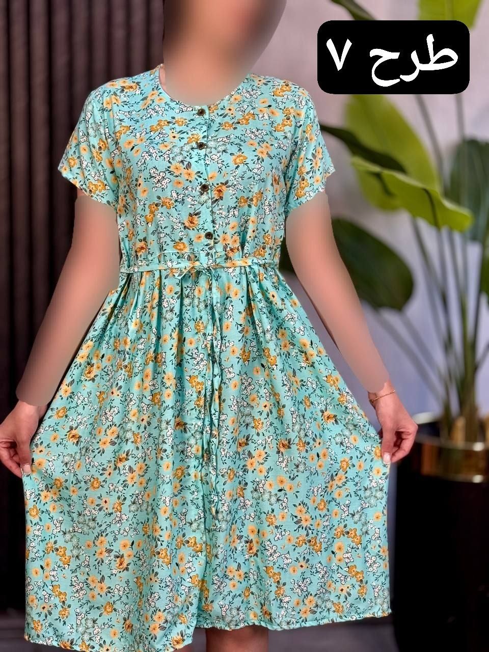 پیراهن نخی سلدا کد 1835