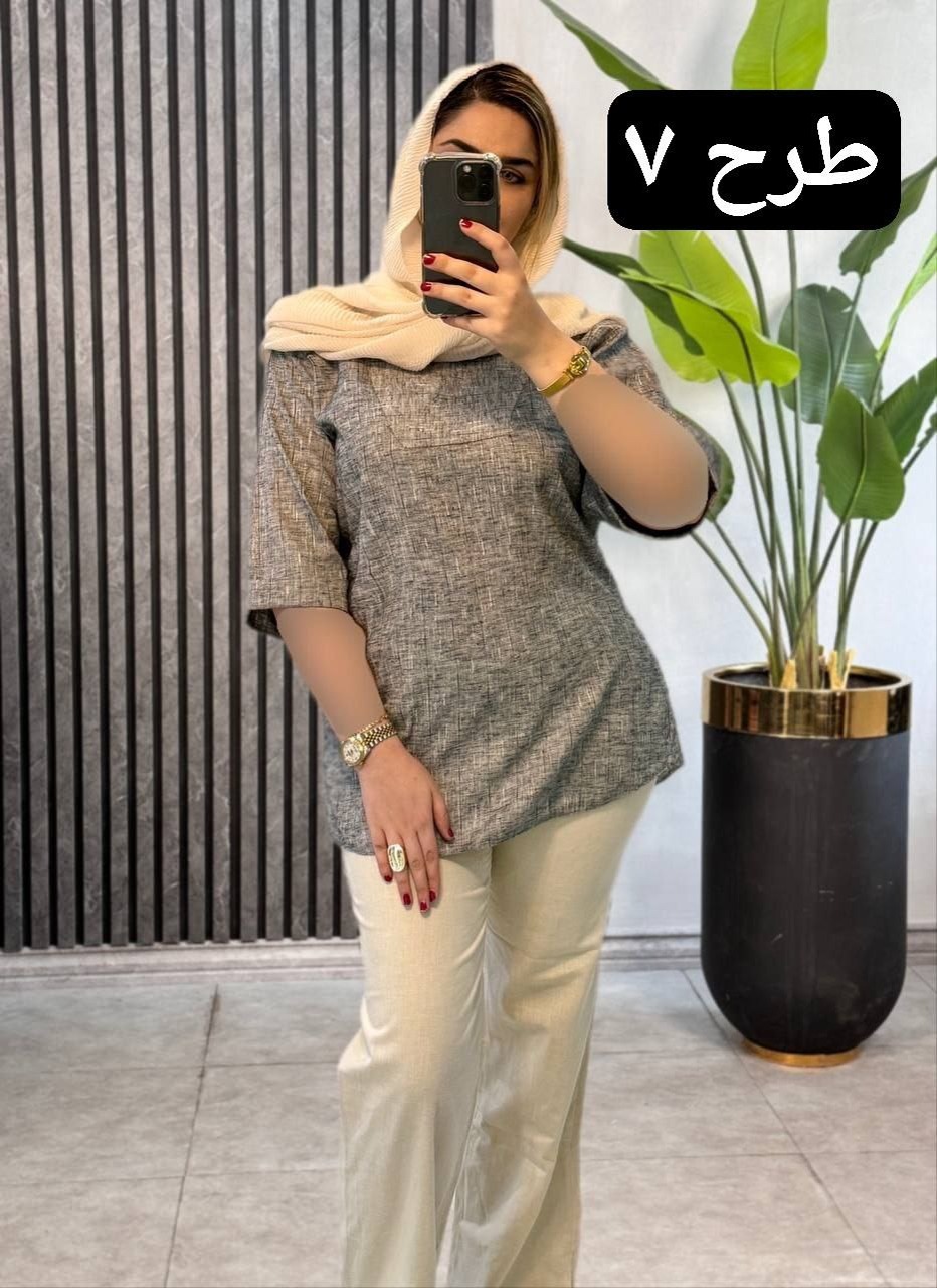 مانتو‌لینن دینا کد 1836