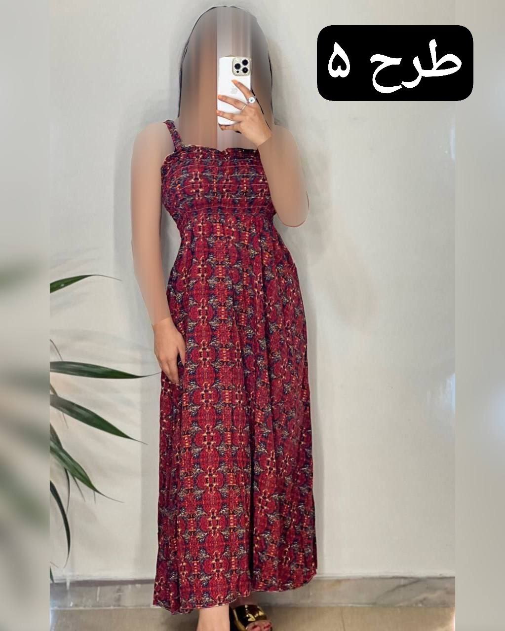 پیراهن نخی شهناز کد 1900