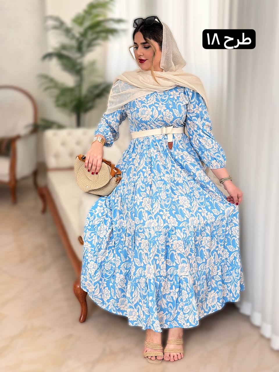 پیراهن فلور آذین کد ۱۵۰۱