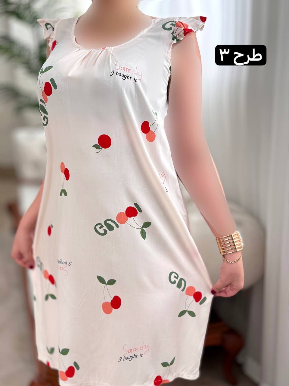 پیراهن نخی ساتینا 2042