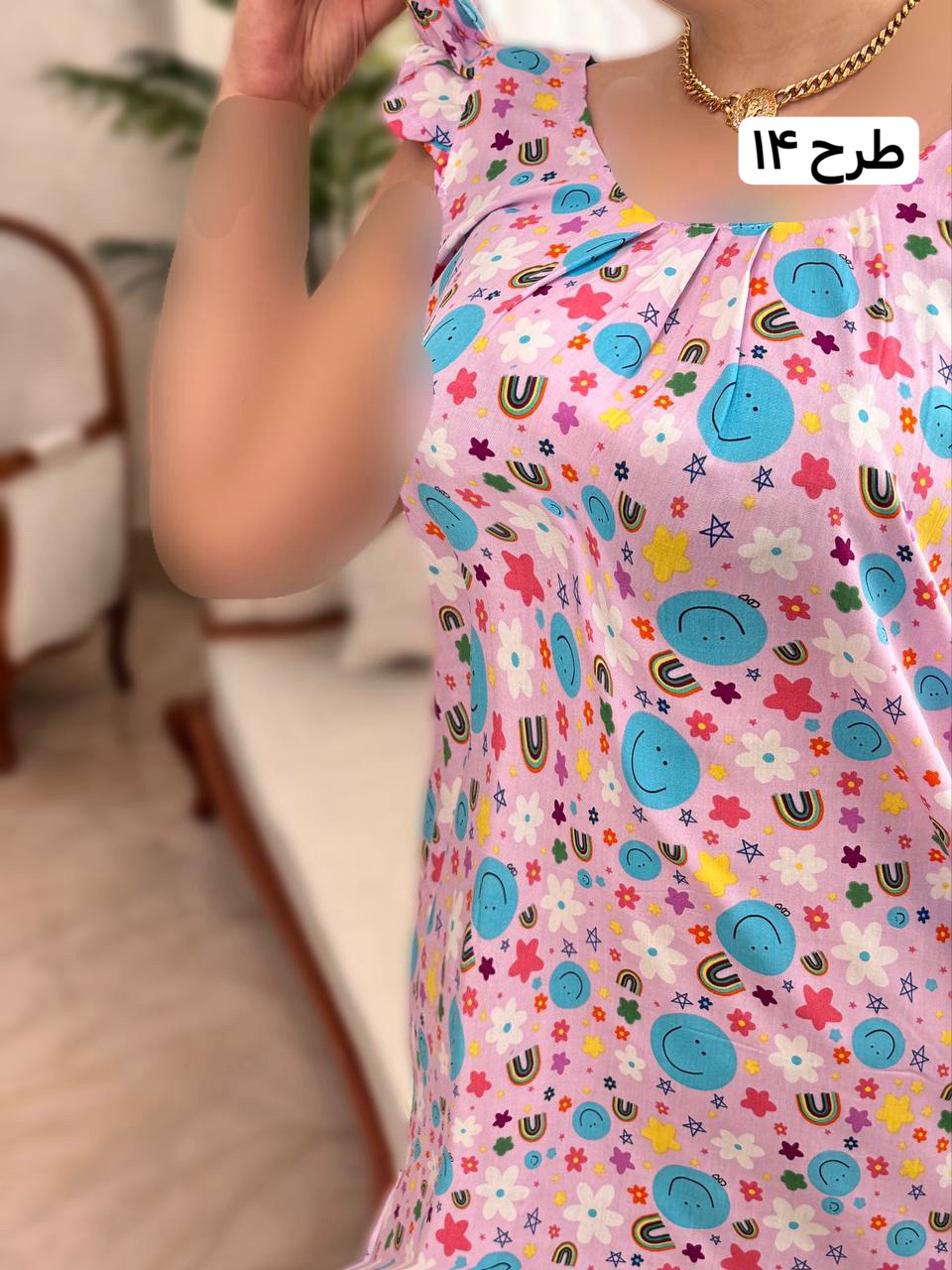 پیراهن نخی ساتینا 2042