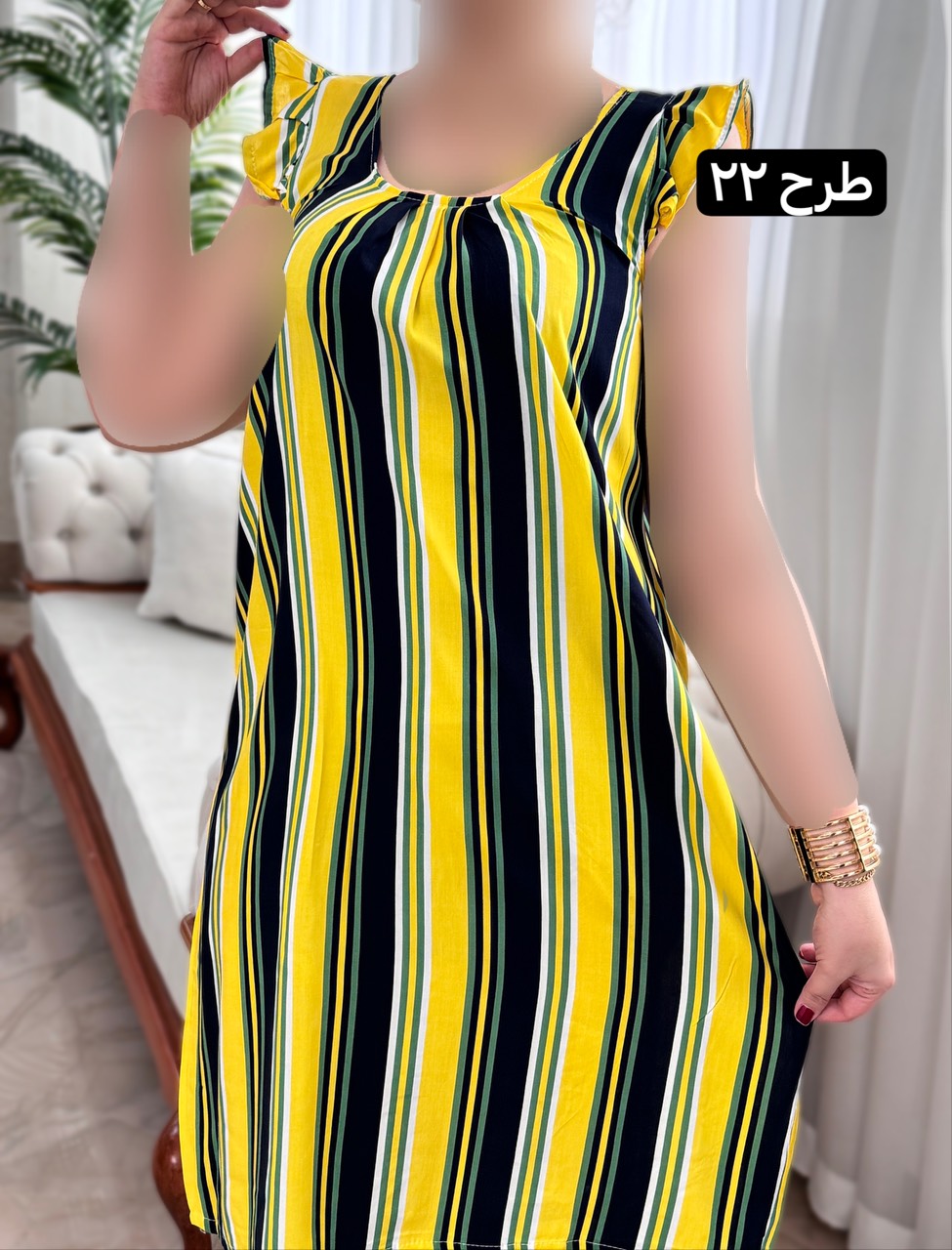 پیراهن نخی ساتینا 2042