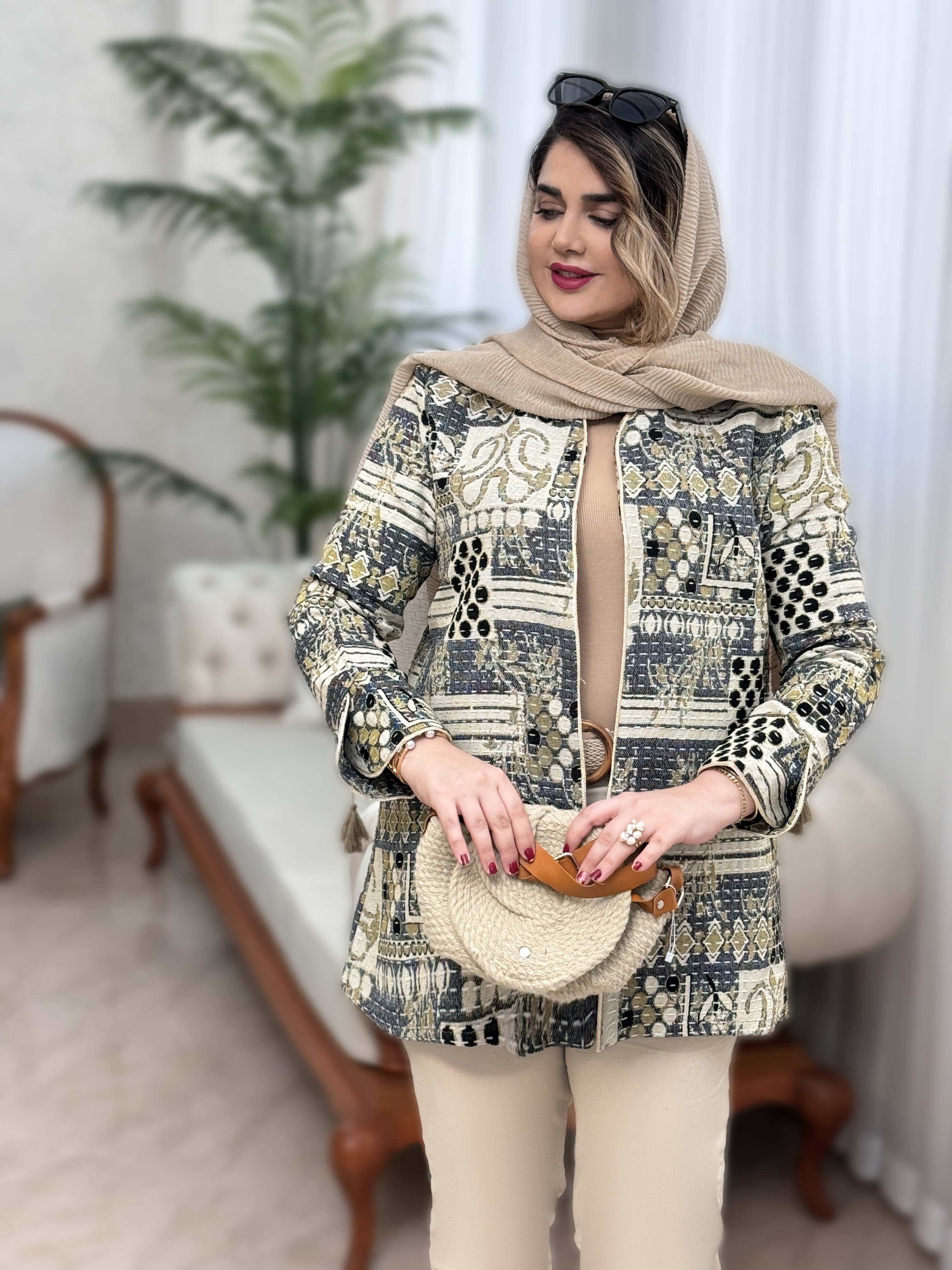 کت تافته نواردوزی 2077