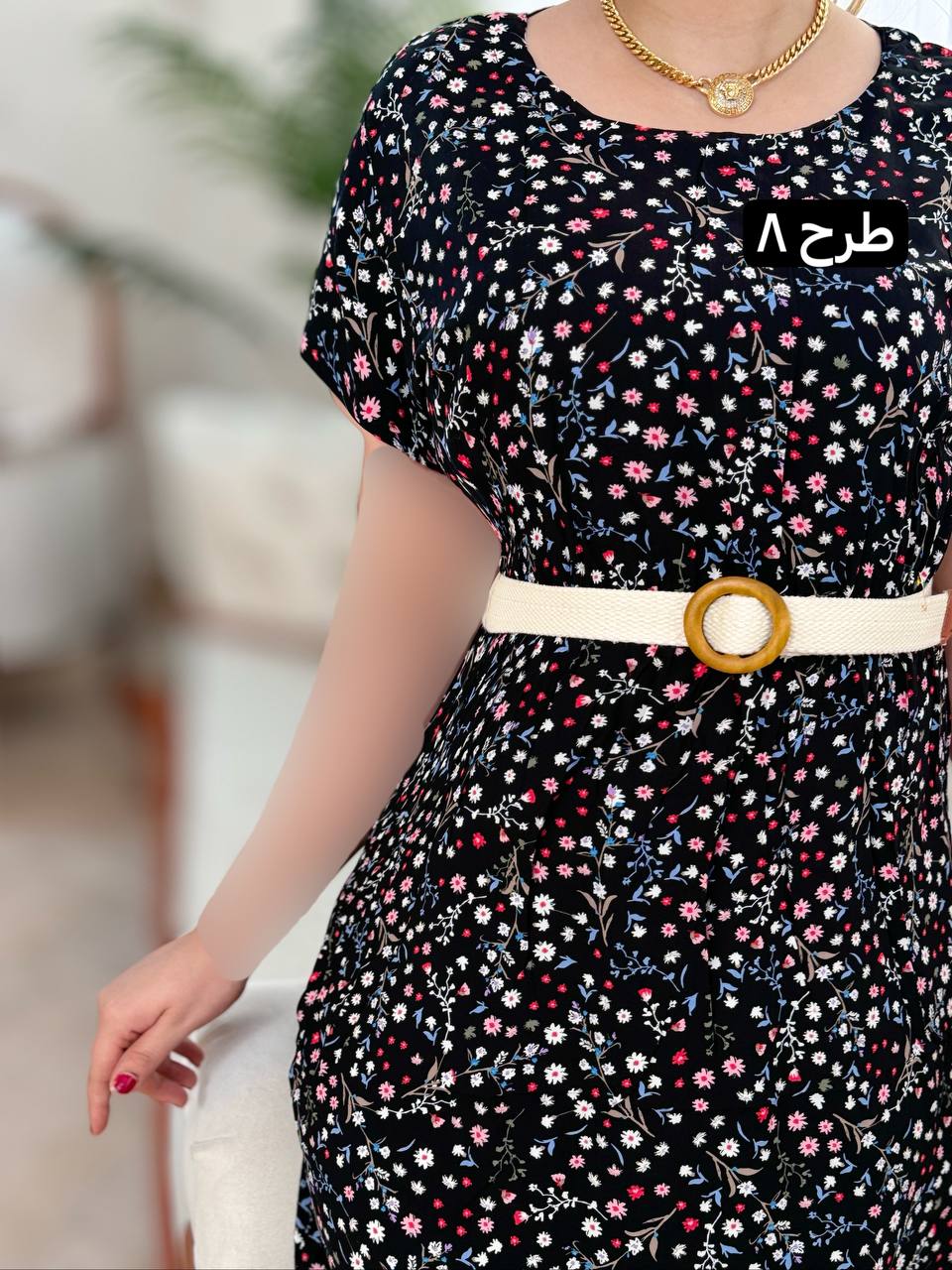 پیراهن نخی مینا 2091