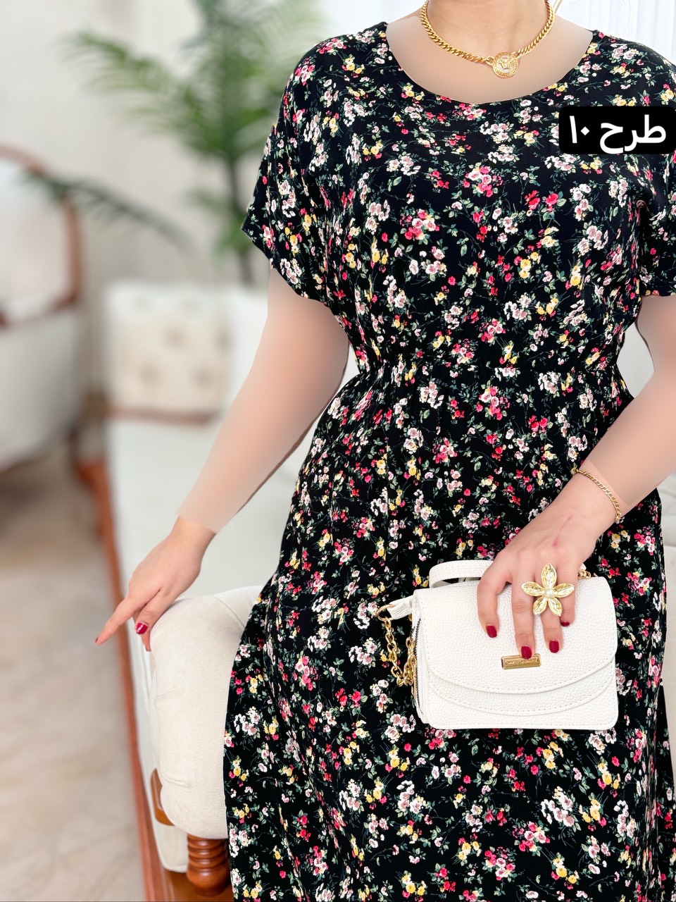 پیراهن نخی مینا 2091