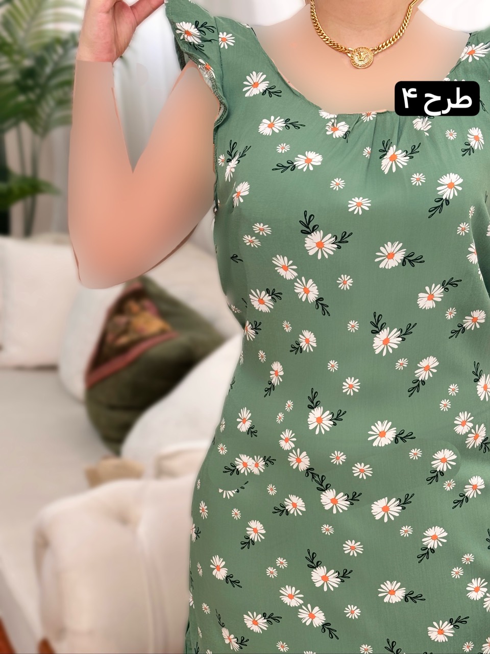 پیراهن نخی آیسل 2097