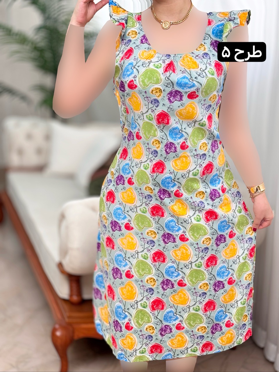 پیراهن نخی آیسل 2097