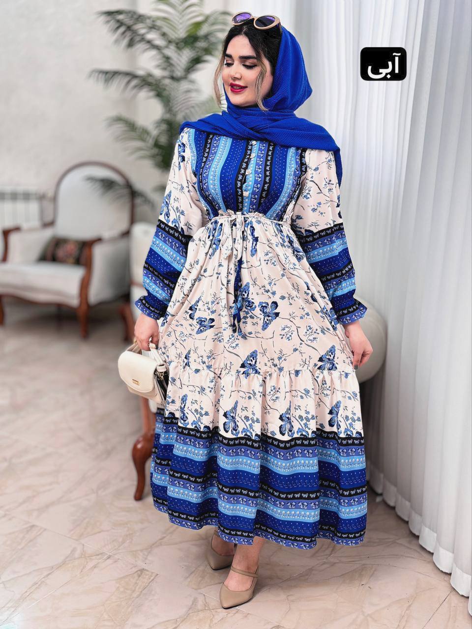 پیراهن فلور پروانه 2066