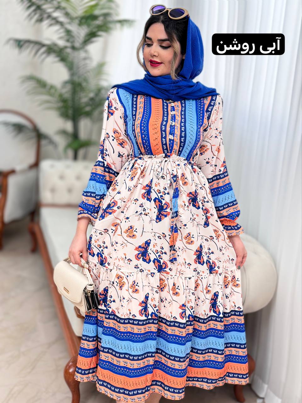 پیراهن فلور پروانه 2066