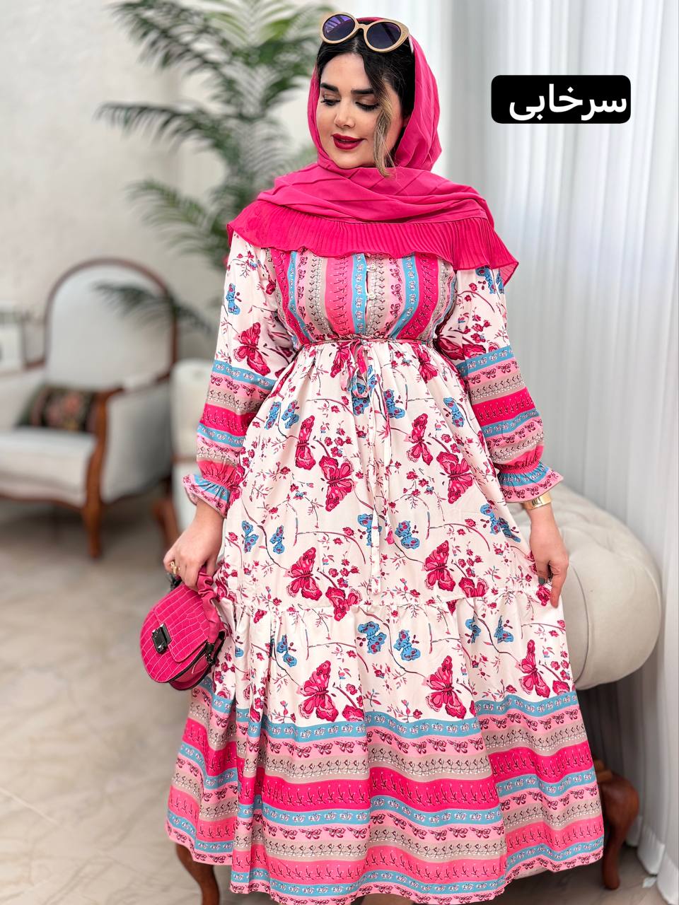 پیراهن فلور پروانه 2066