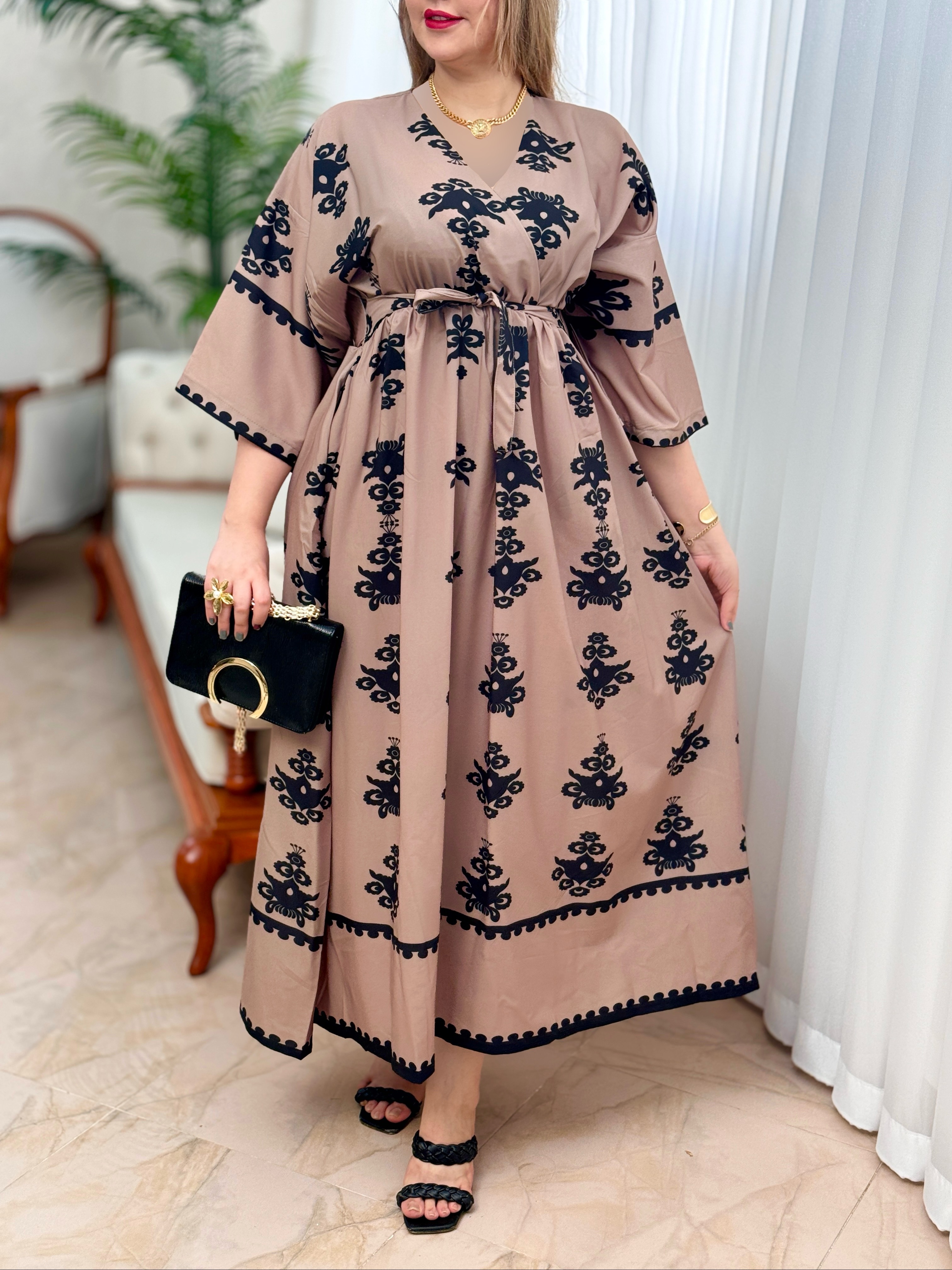 پیراهن فلور ساتنا 2133