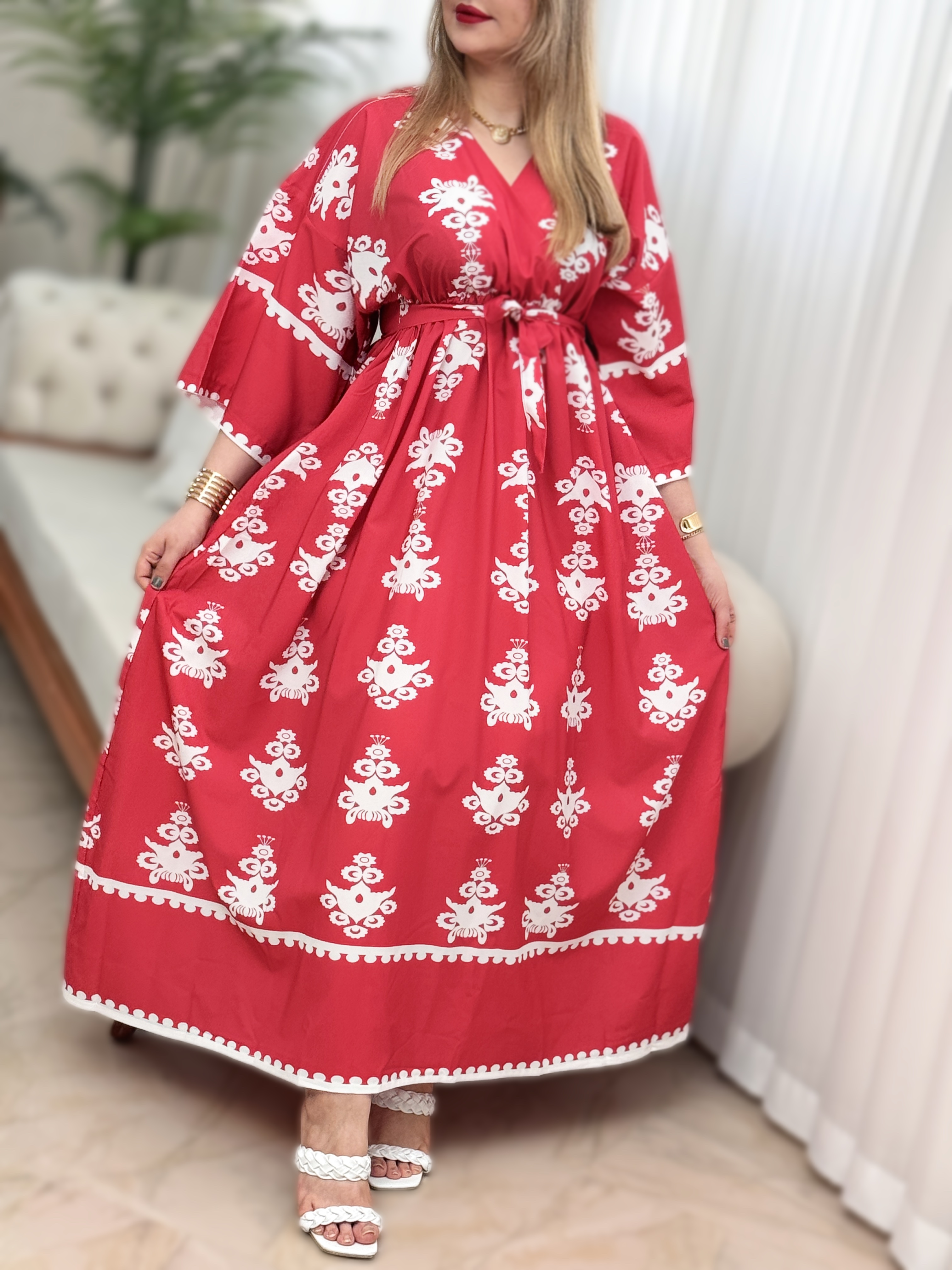 پیراهن فلور ساتنا 2133
