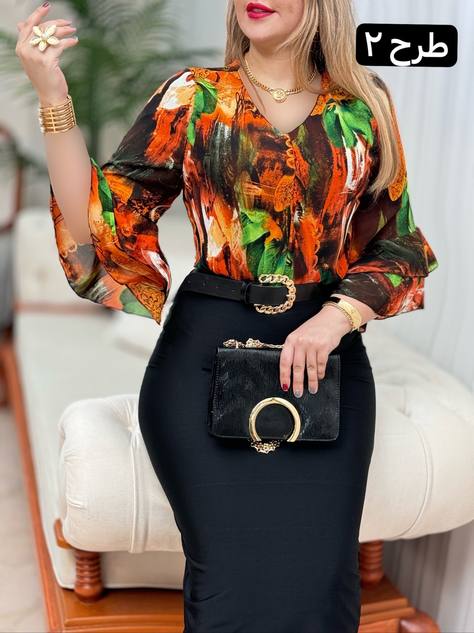 شومیز حریر تارا 2080