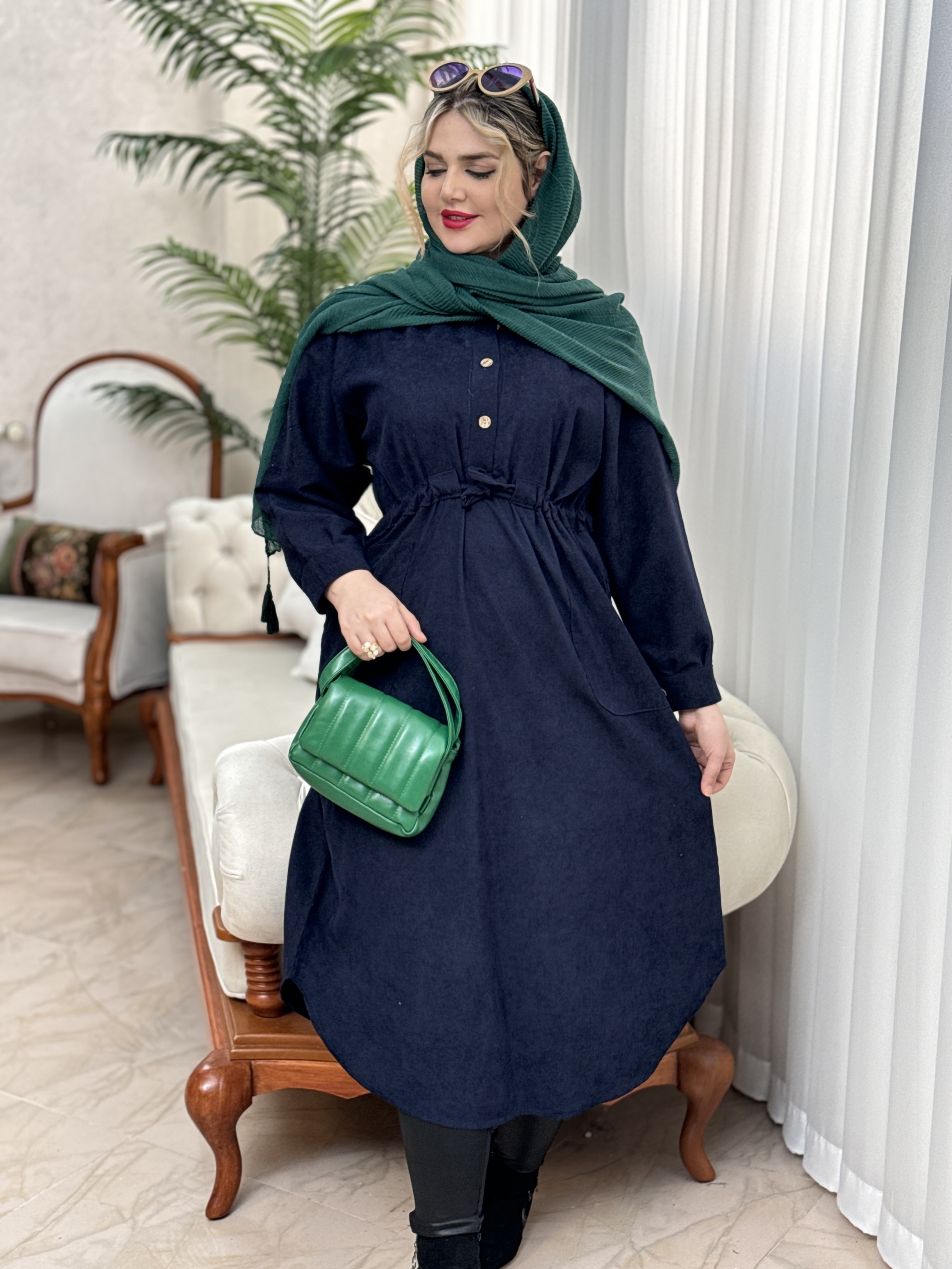 پیراهن کبریتی کمرگت2147