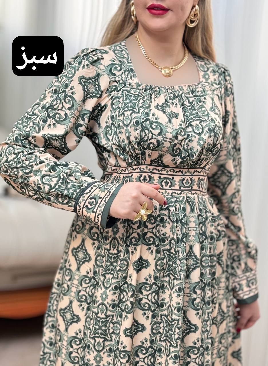 پیراهن یقه خشتی 2151