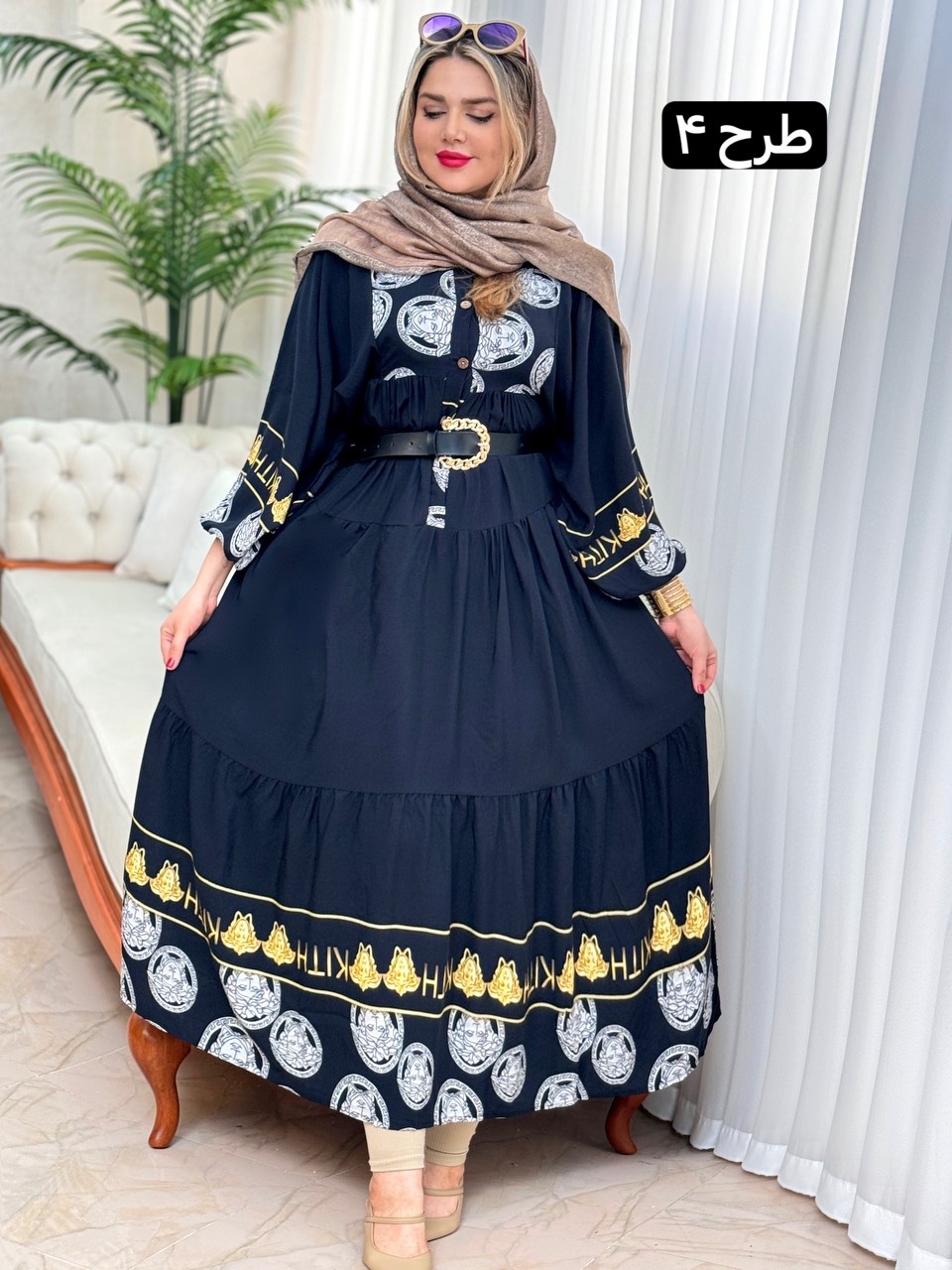 پیراهن نخی سمانه 2154
