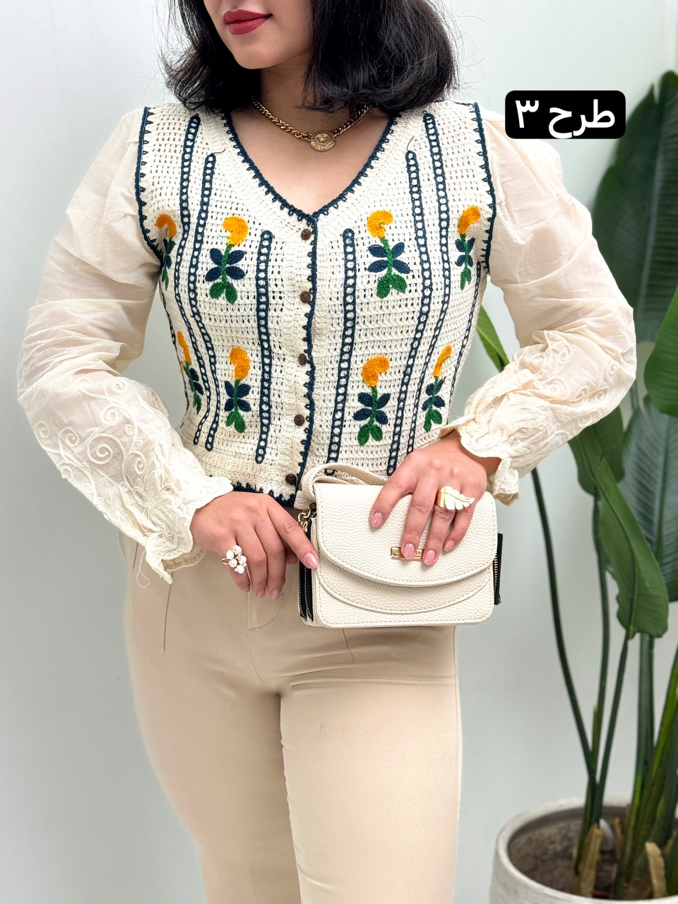 بلوز قلاب بافی 2183