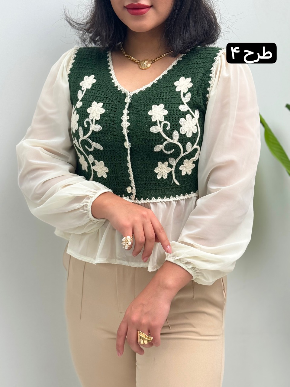 بلوز قلاب بافی 2183