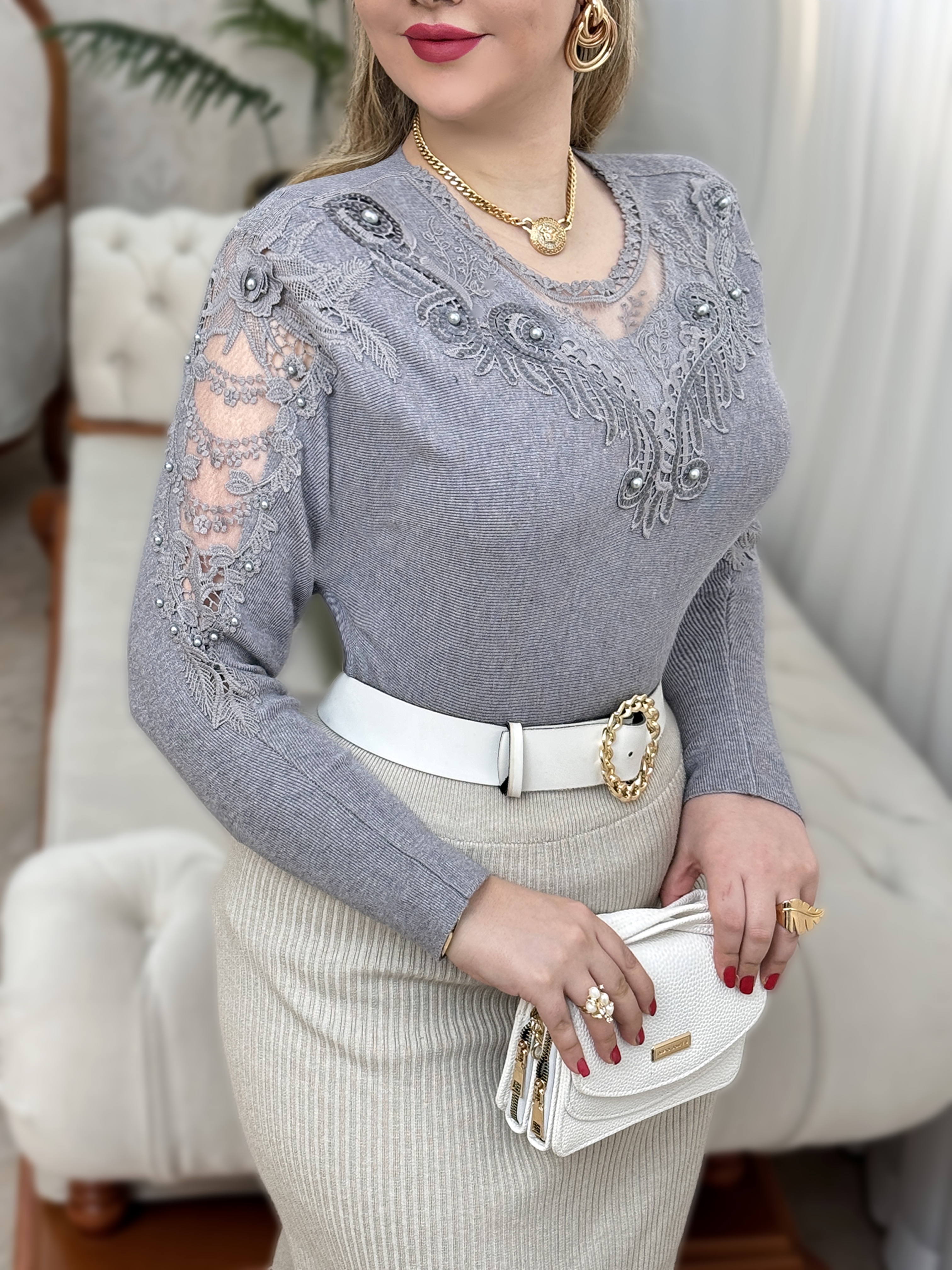 بلوز بافت بارلی 2419