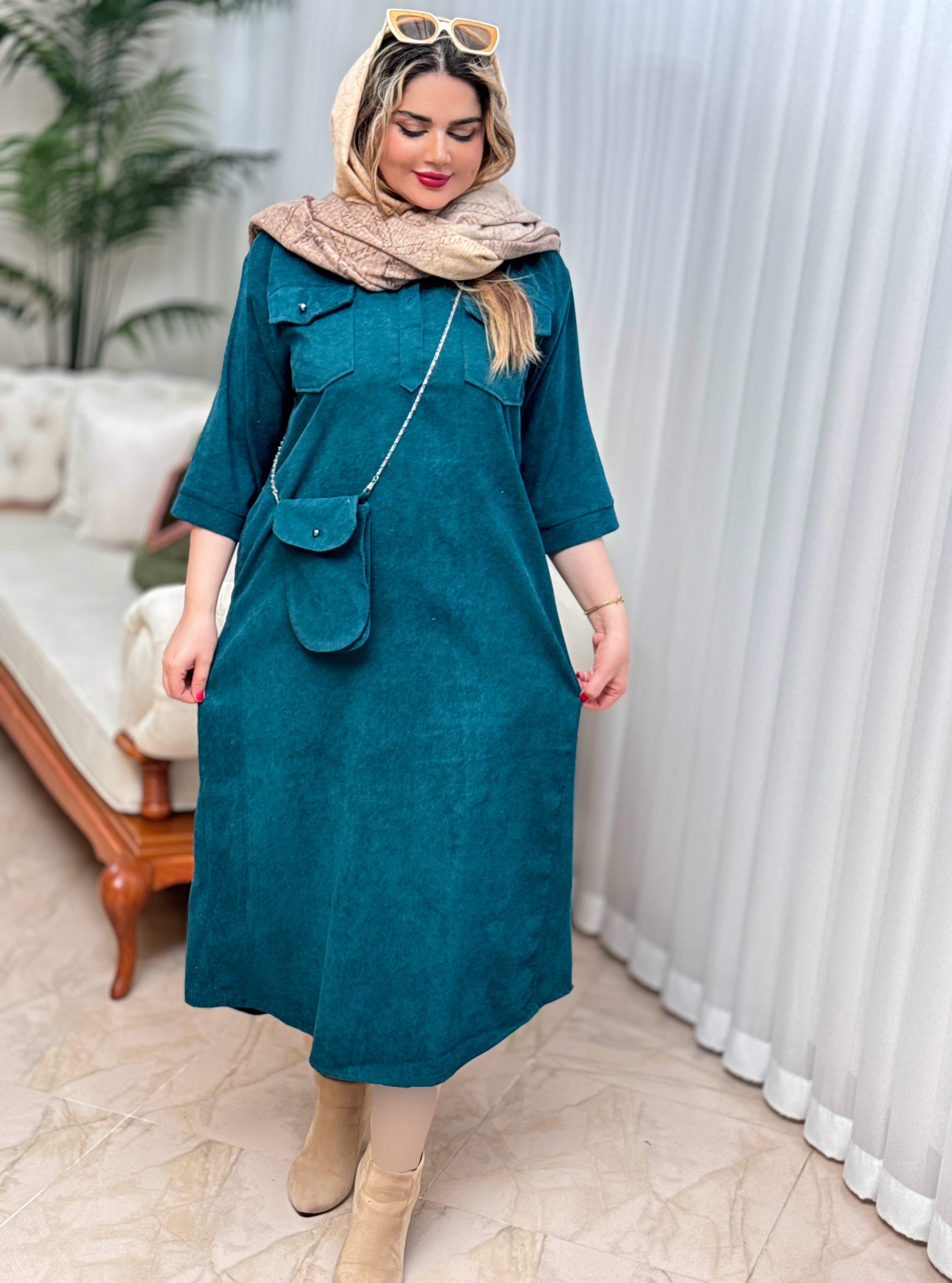 ست پیراهن و کیف کبریتی 2422