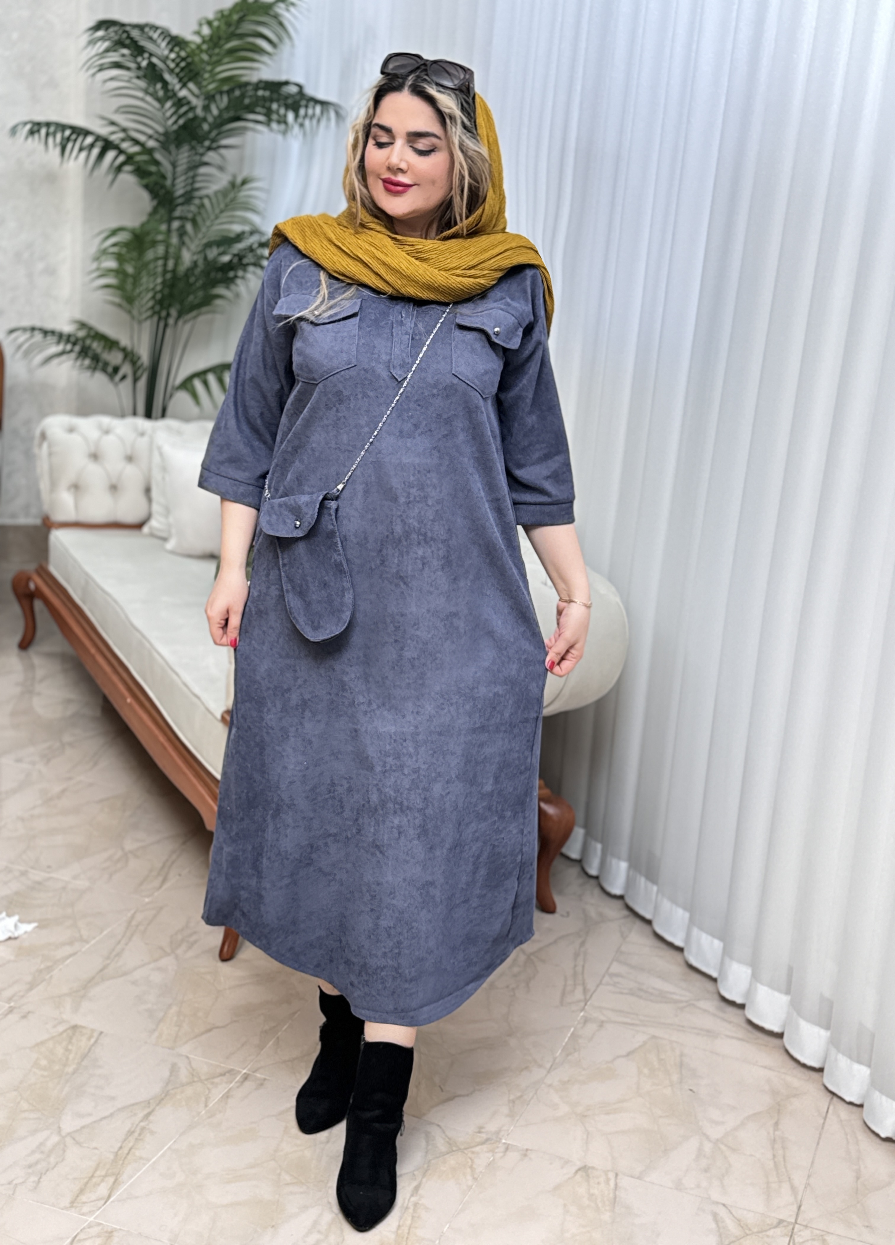 ست پیراهن و کیف کبریتی 2422