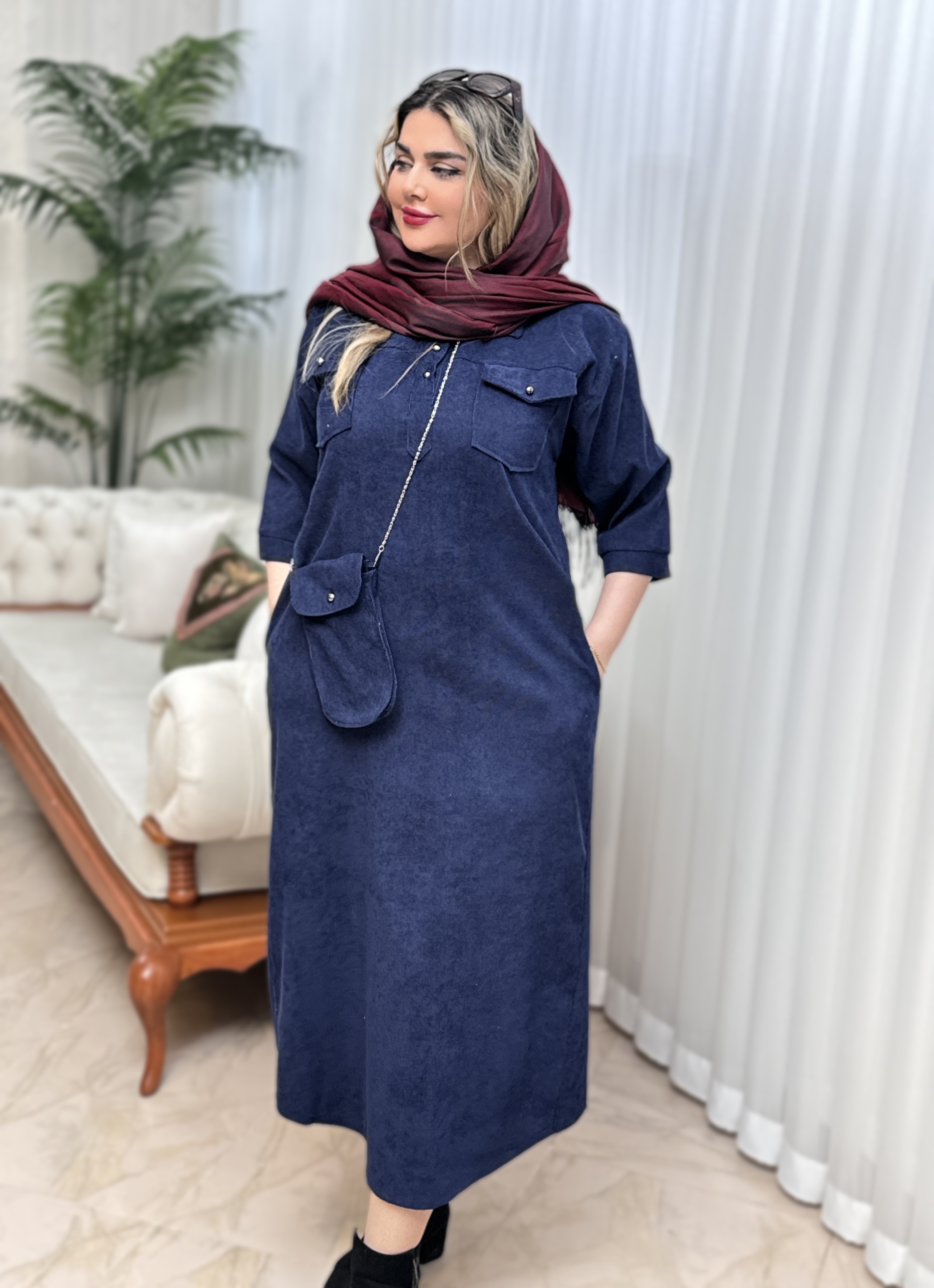 ست پیراهن و کیف کبریتی 2422