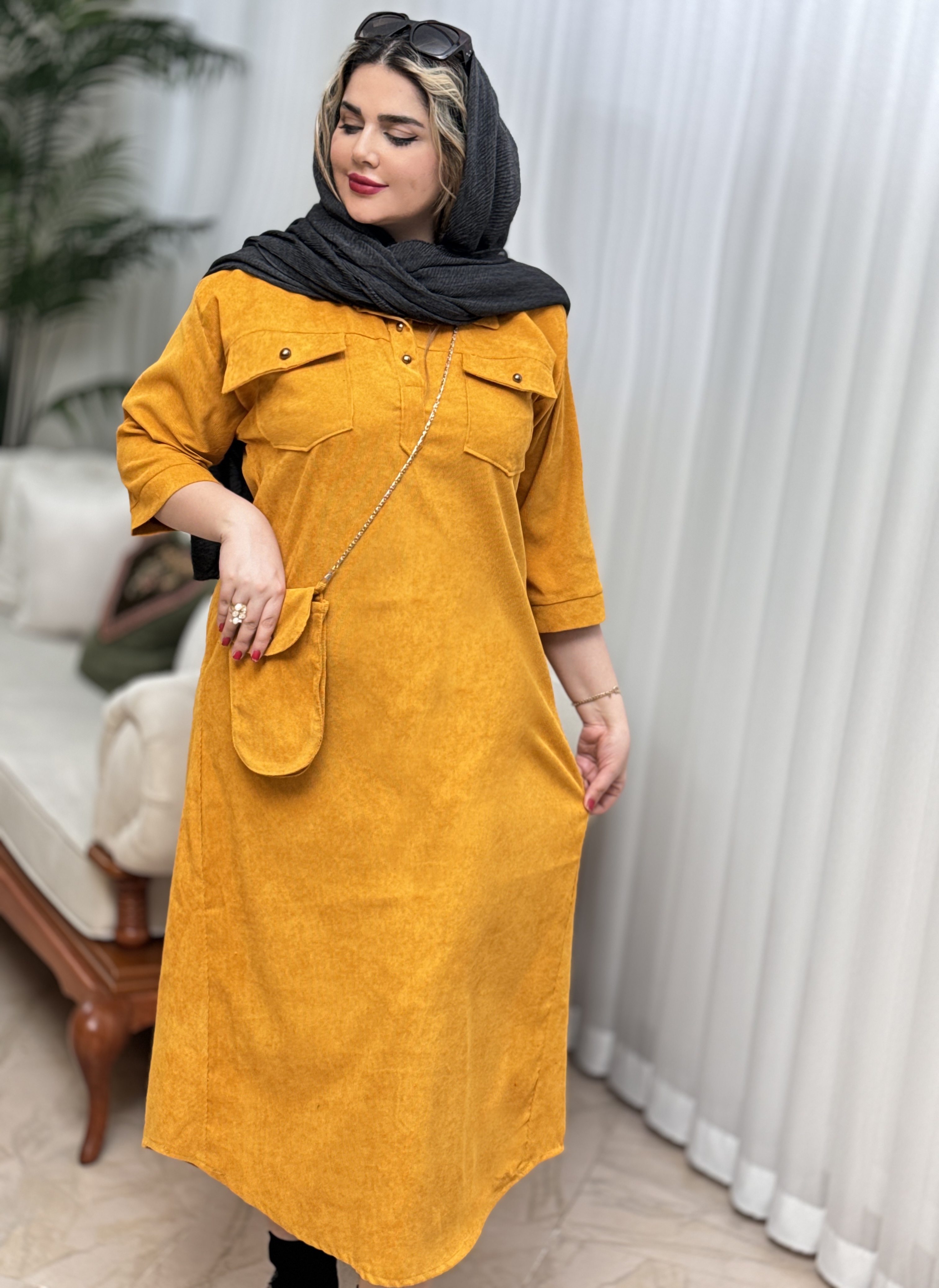 ست پیراهن و کیف کبریتی 2422