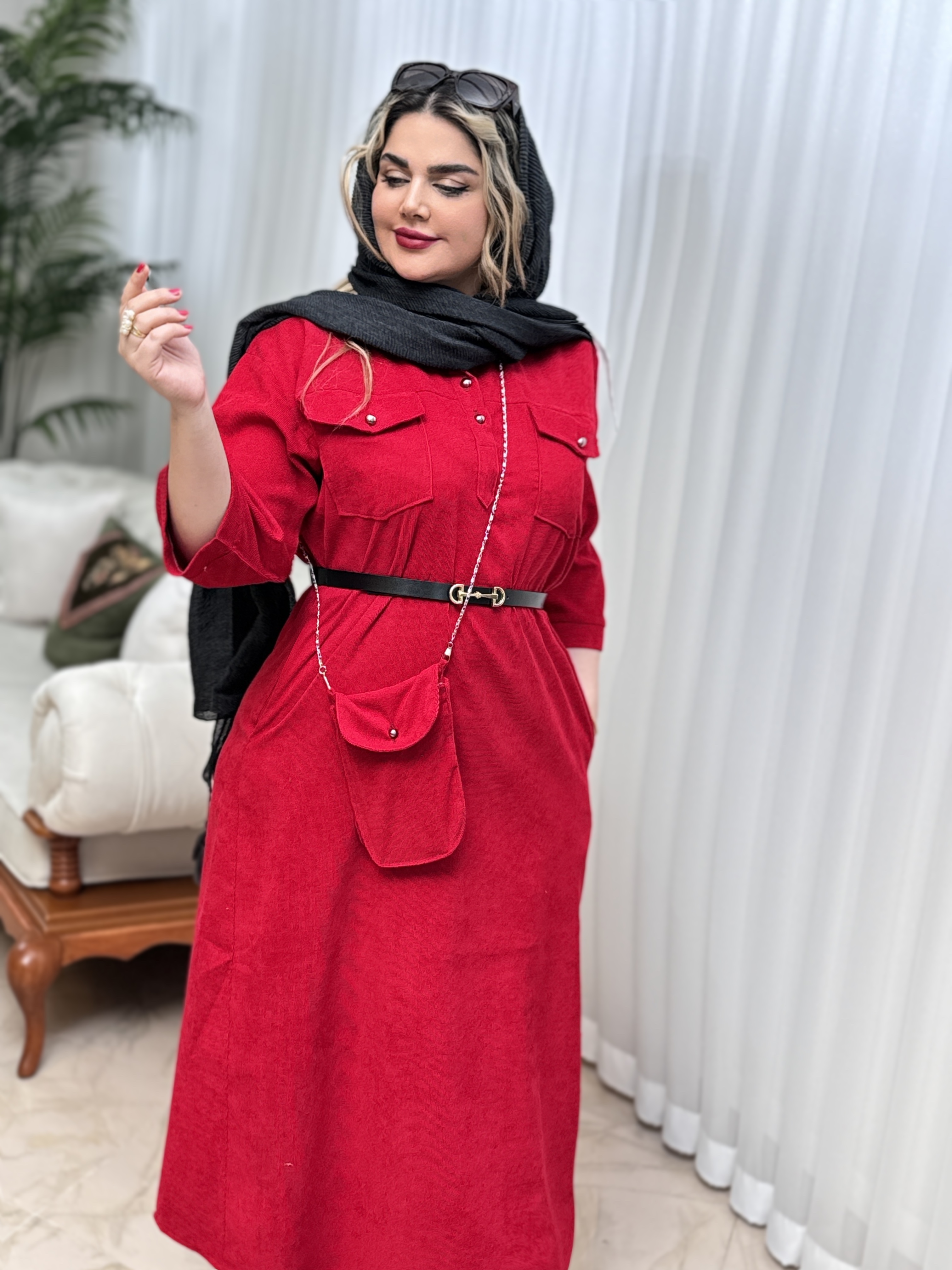 ست پیراهن و کیف کبریتی 2422