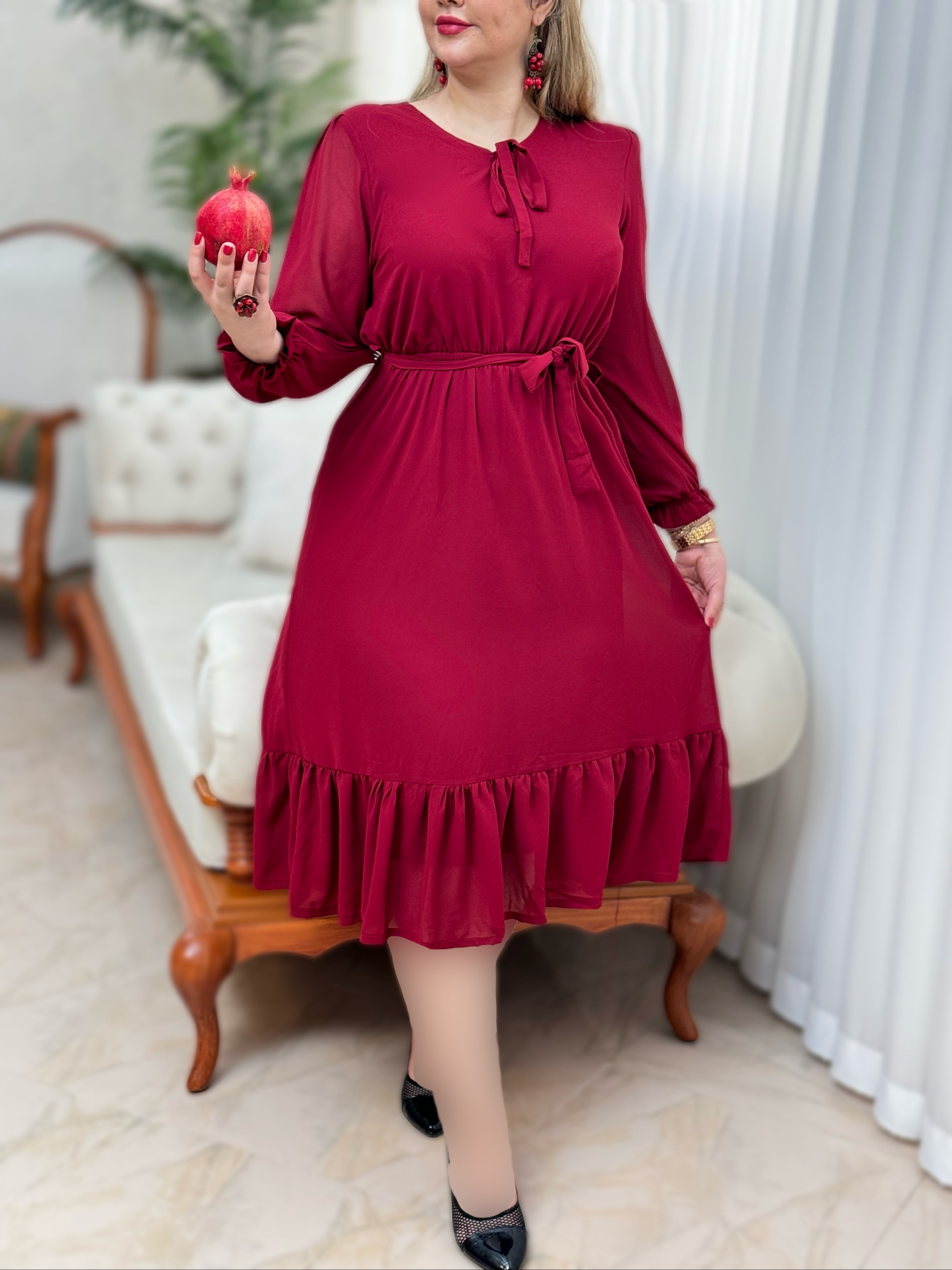 پیراهن چیندار یلدایی 2466