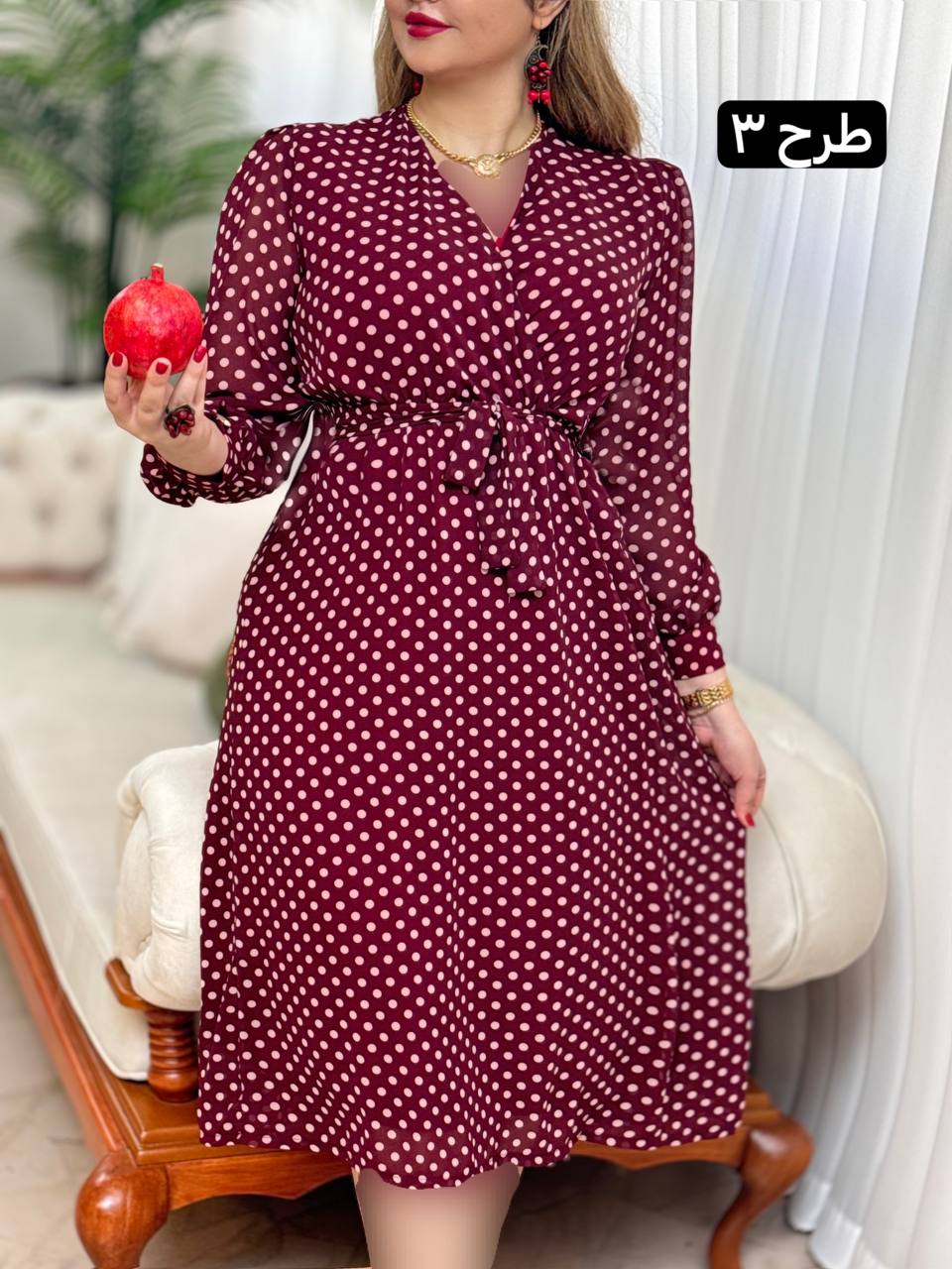 پیراهن حریر طرحدار یلدایی2502