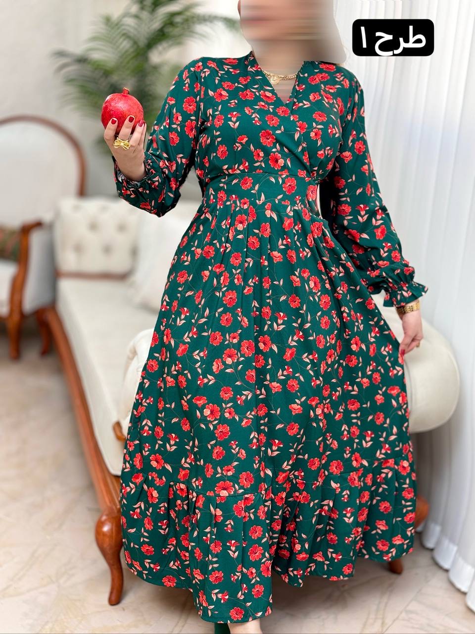 پیراهن فلور تیارا 2708