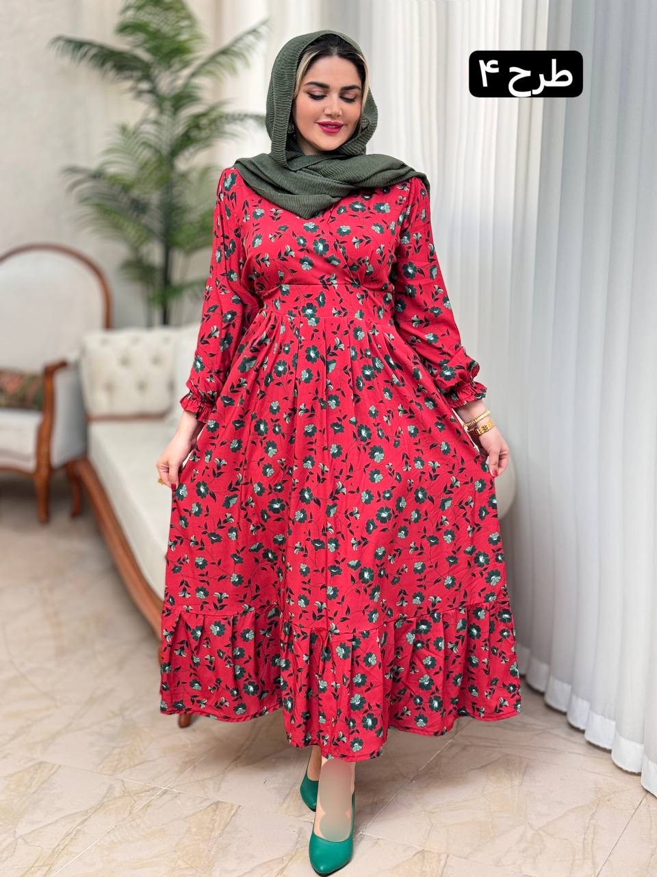 پیراهن فلور تیارا 2708