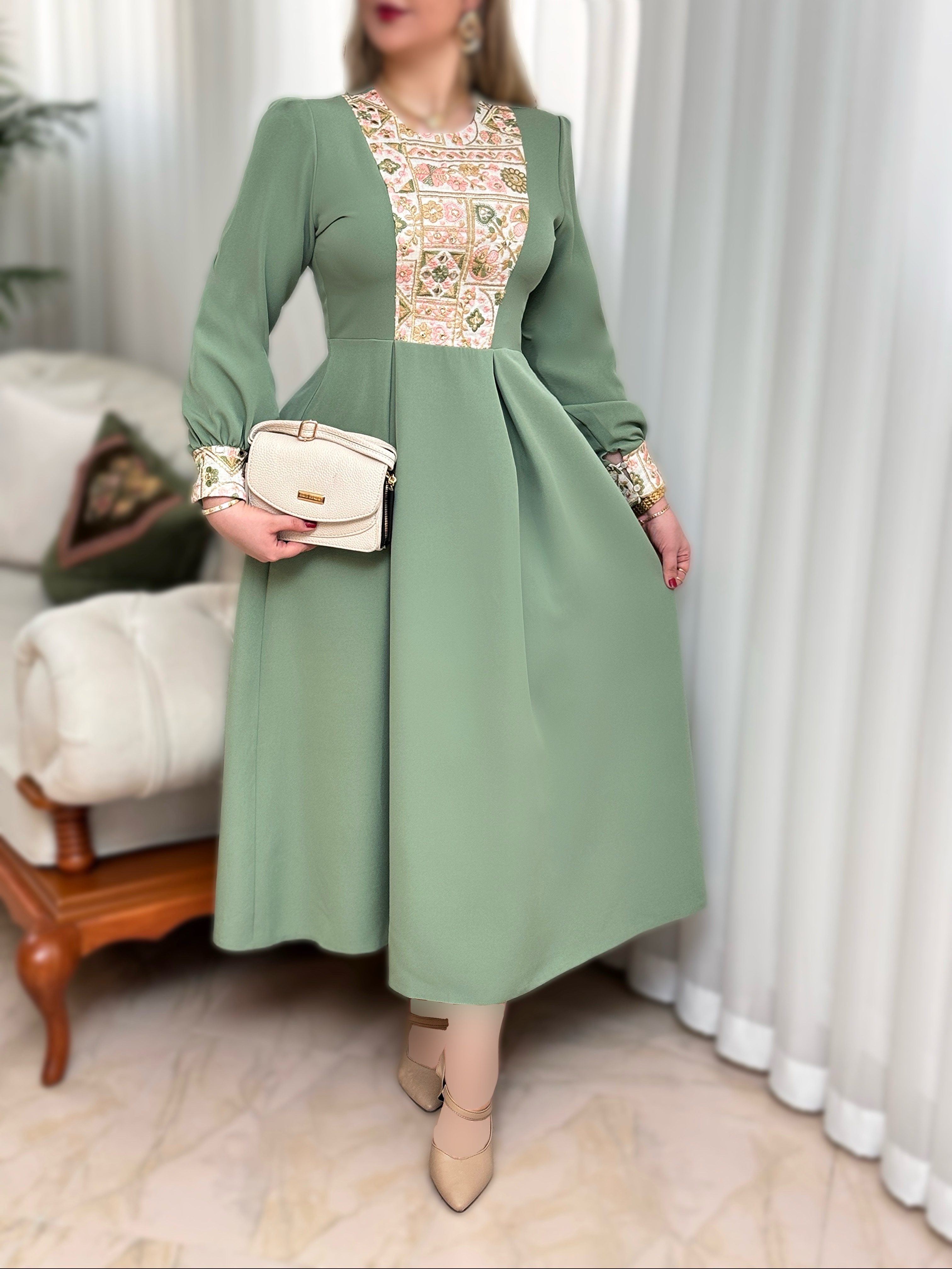 پیراهن مزونی نازلی 2710