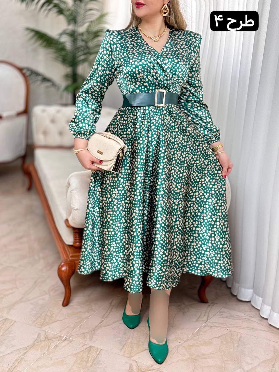 پیراهن ساتن شراره 2725