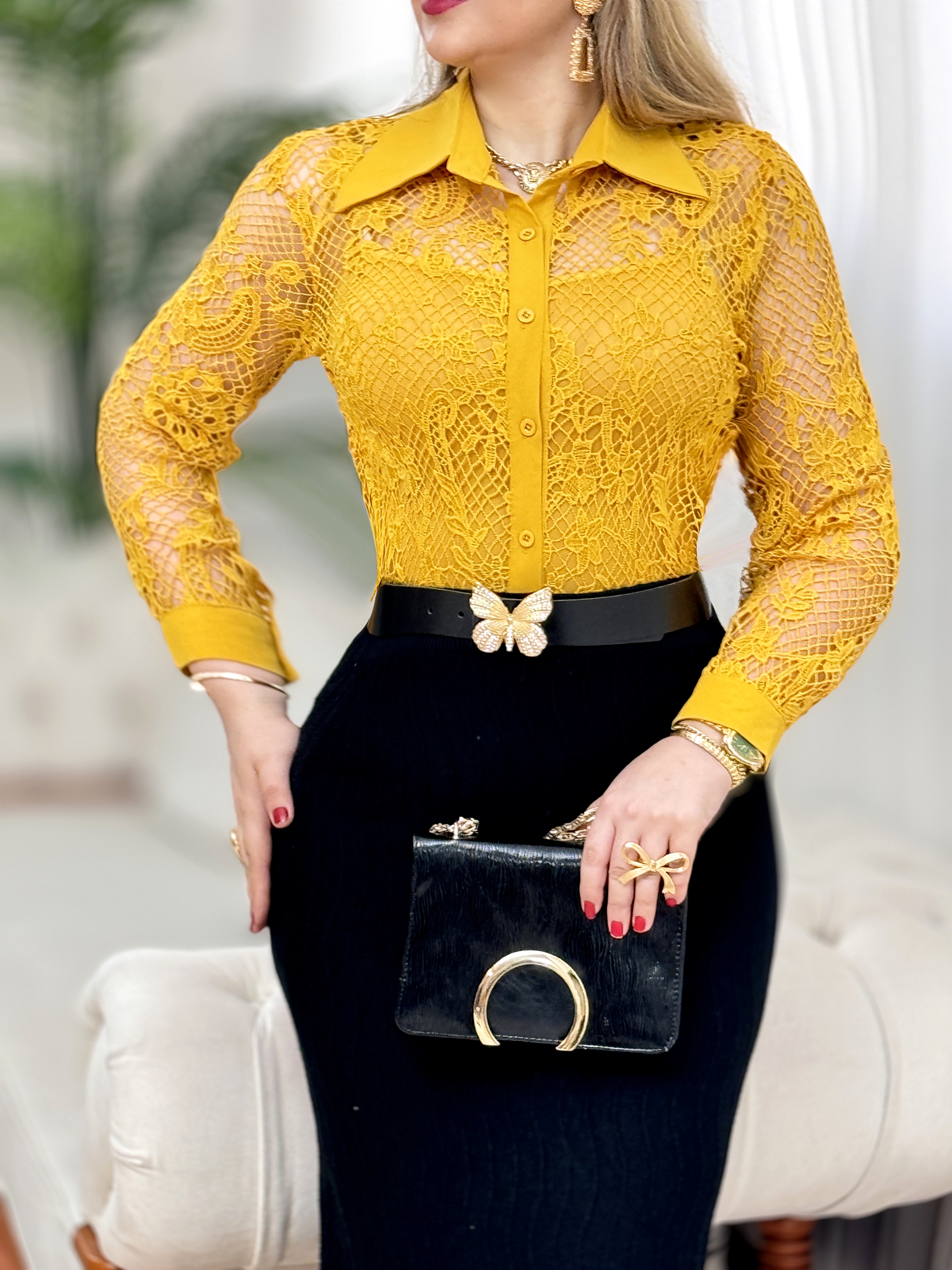 شومیز دانتل آیریس 2745