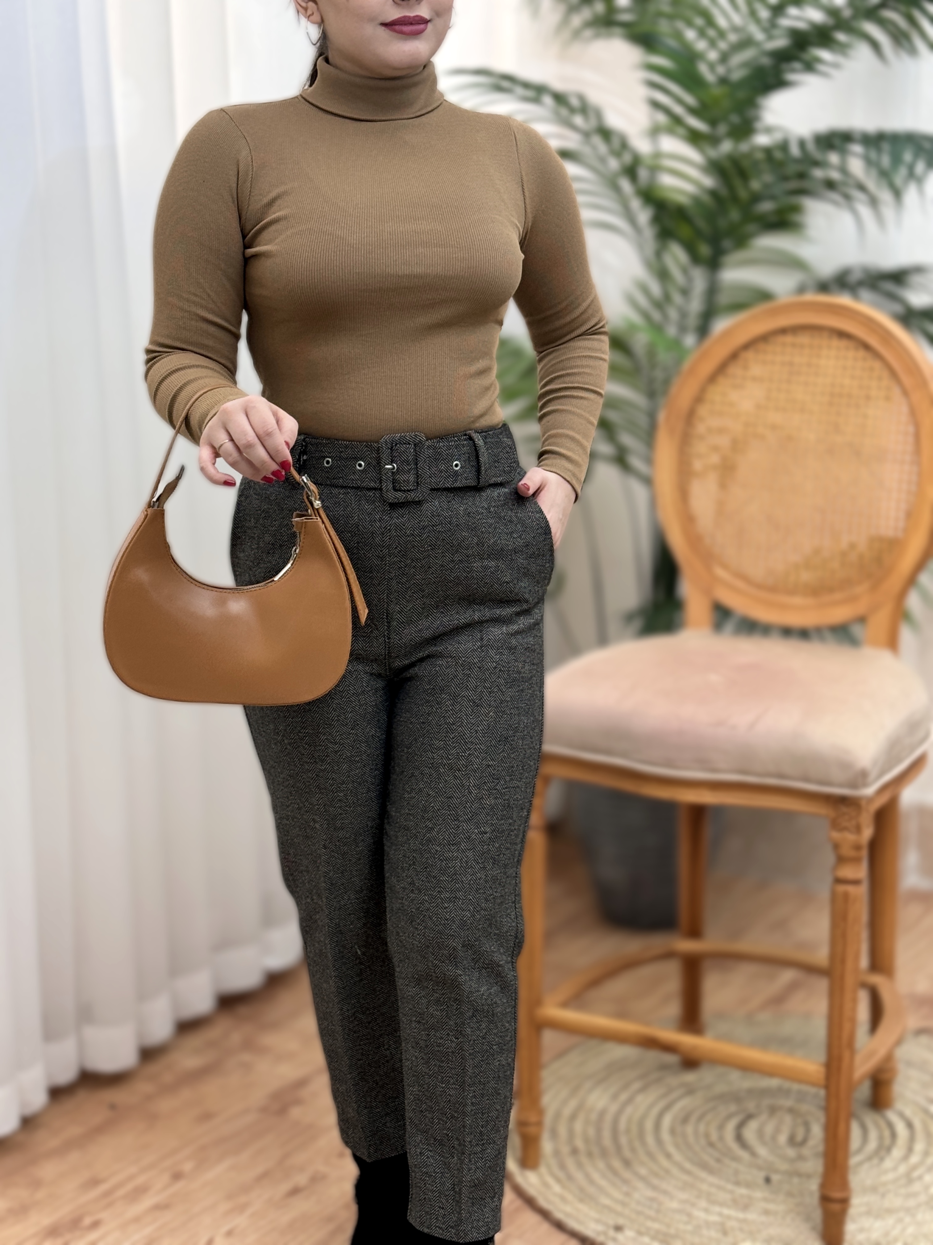 بلوز یقه اسکی چری 2749