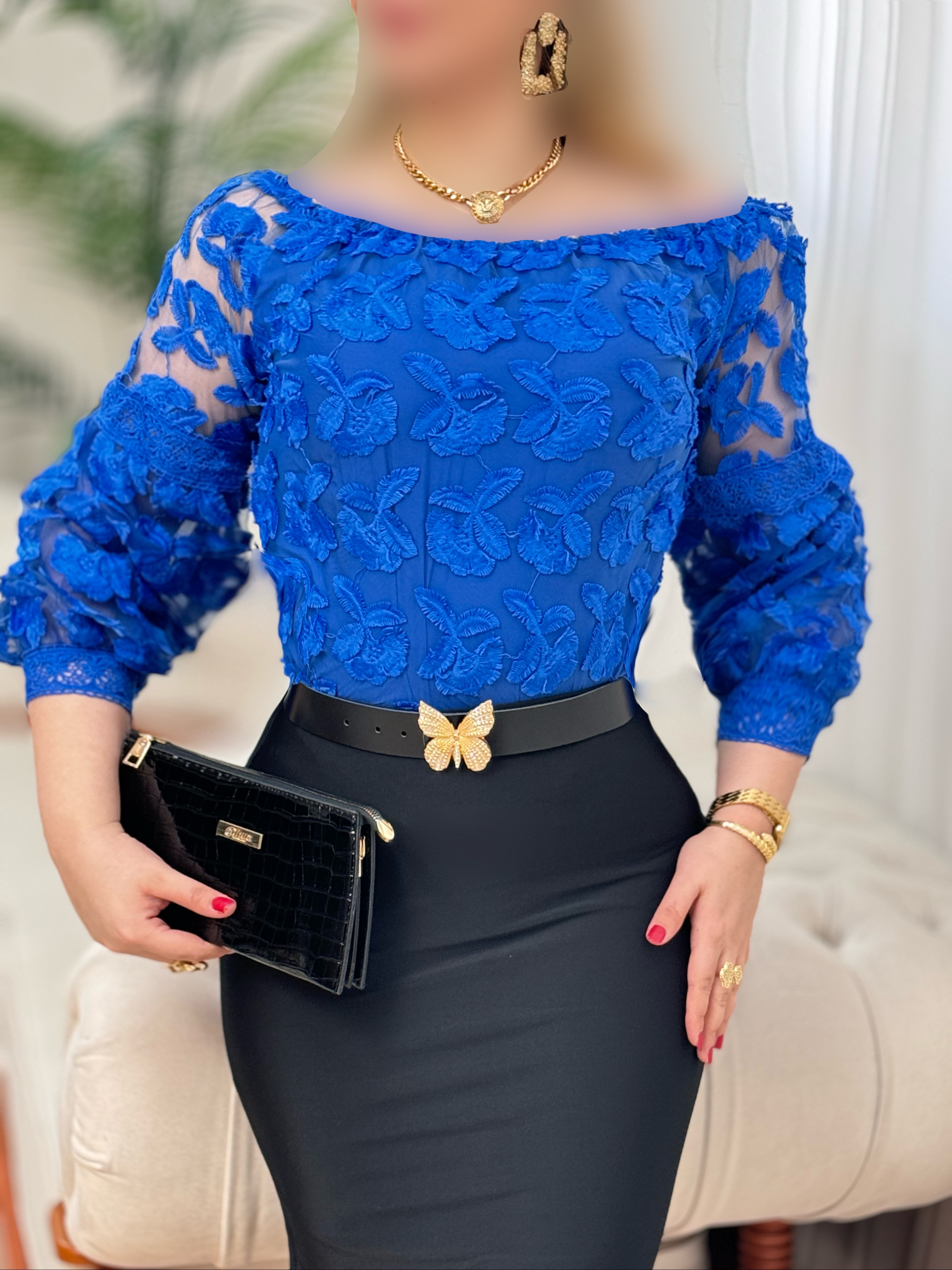 شومیز دانتل ماری 2757